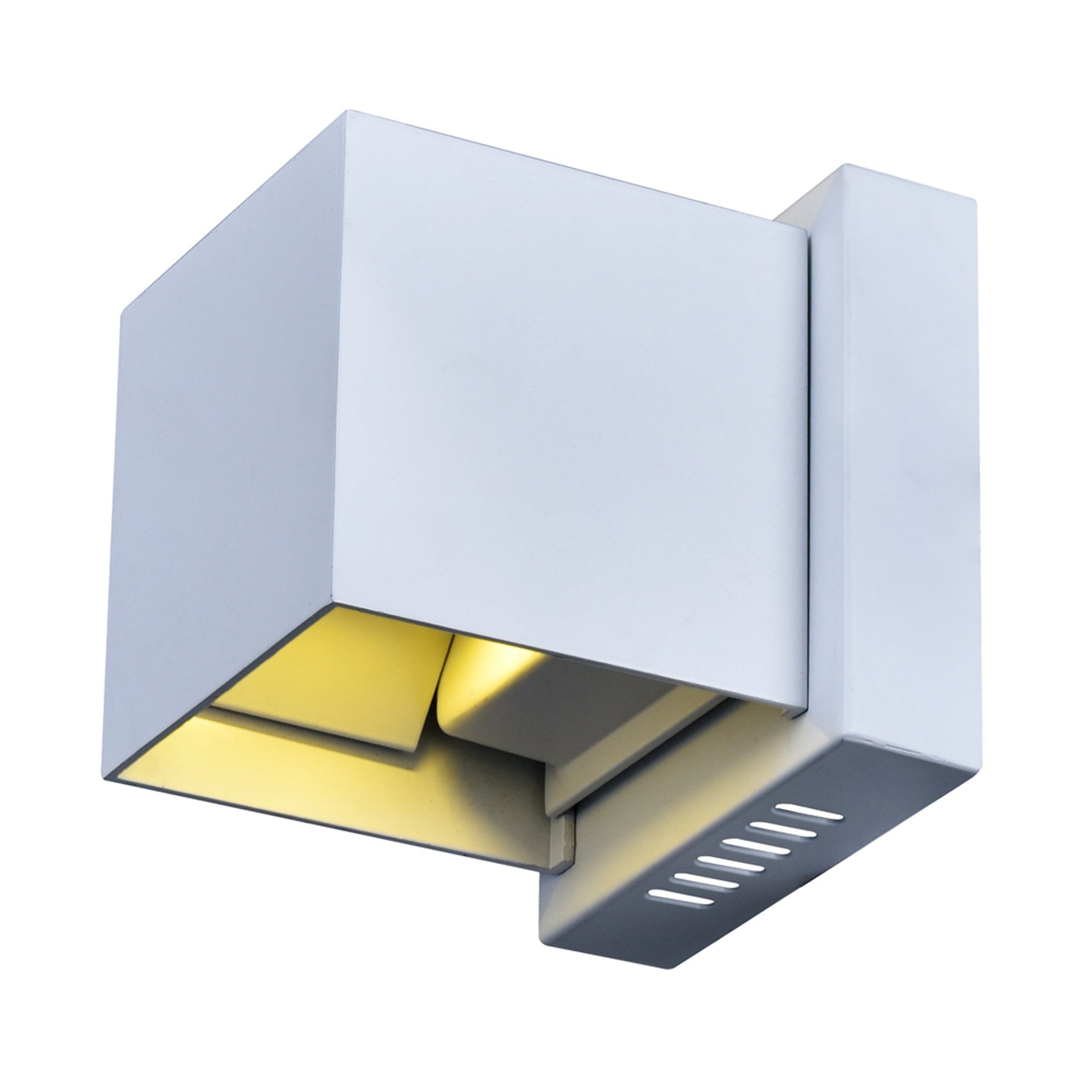 Lilliana Integrated LED Sqaure White Wall Sconce - CWI Lighting