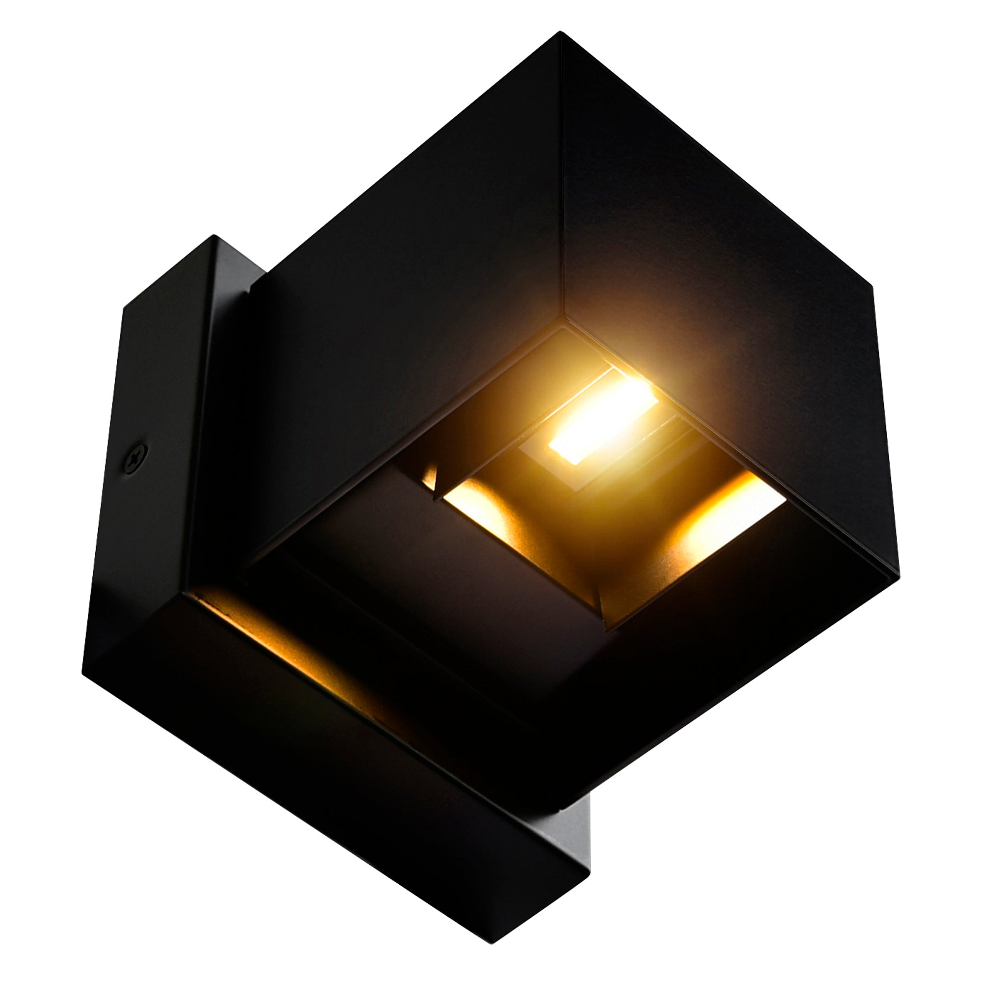 Lilliana Integrated LED Square Black Wall Sconce - CWI Lighting