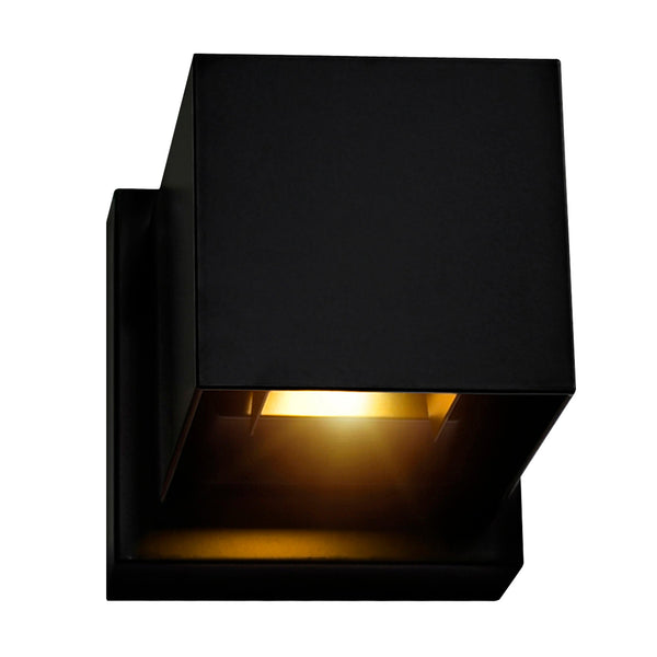 Lilliana Integrated LED Square Black Wall Sconce - CWI Lighting