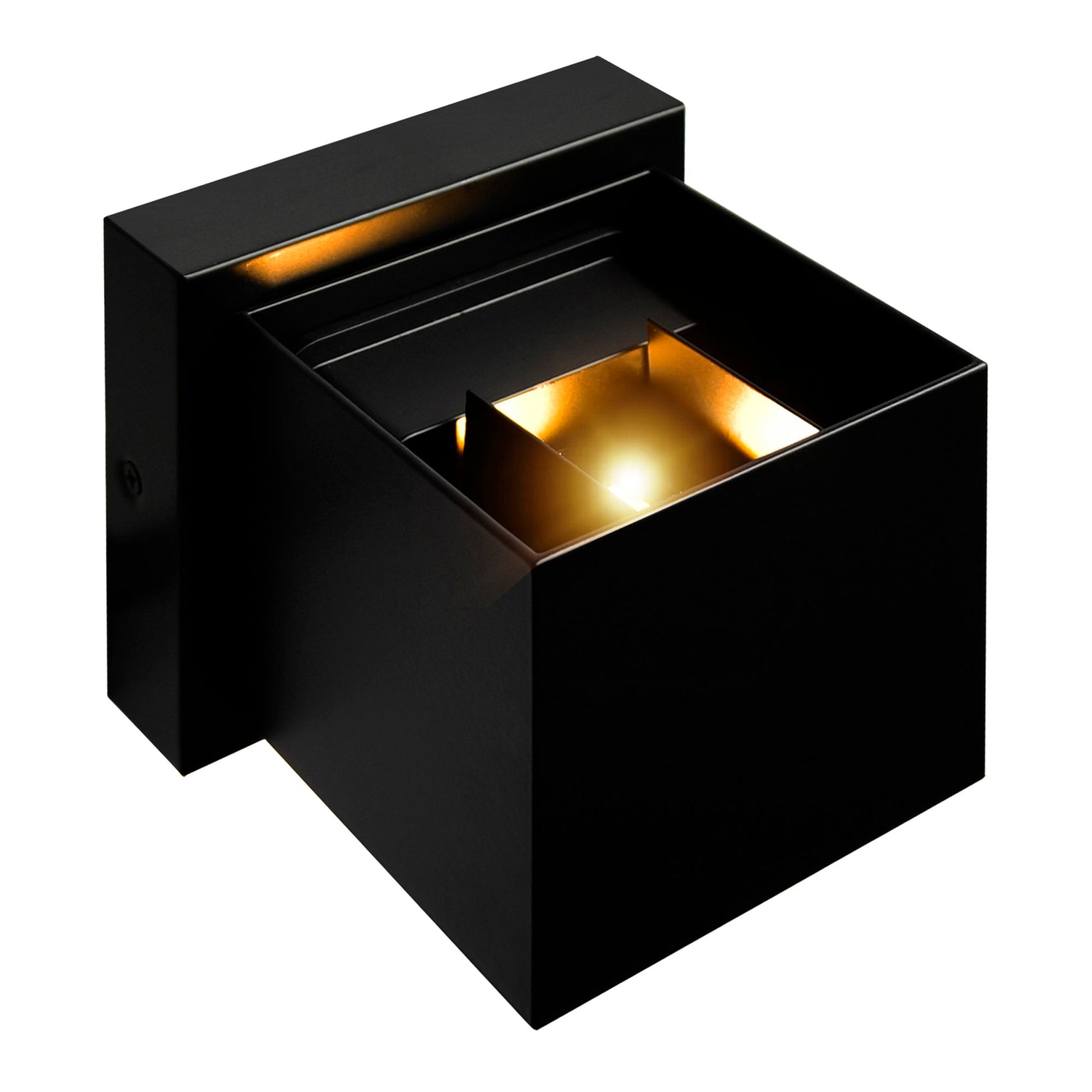 Lilliana Integrated LED Square Black Wall Sconce - CWI Lighting