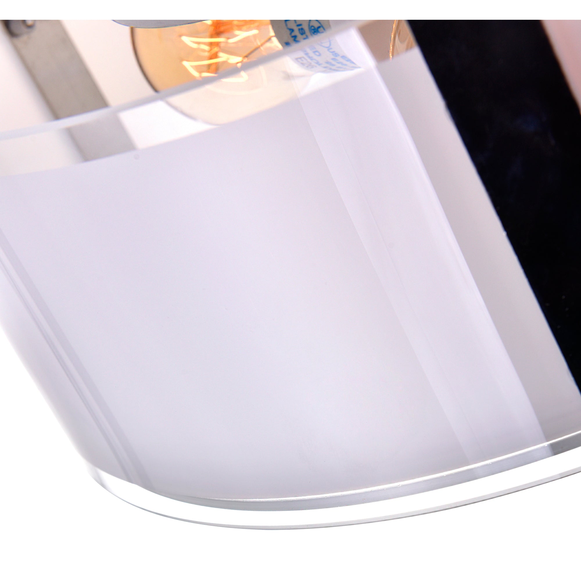 Lucie 3 Light 14in Chrome Round Drum Shade Flush Mount - CWI Lighting