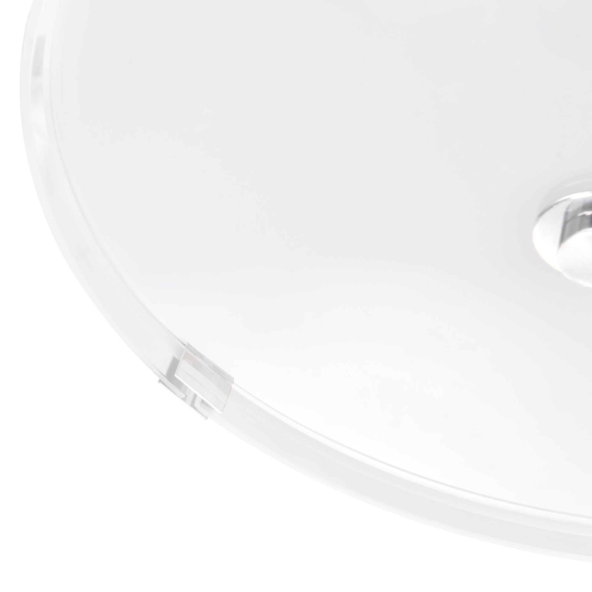 Lucie 5 Light 21in Chrome Round Drum Shade Flush Mount - CWI Lighting