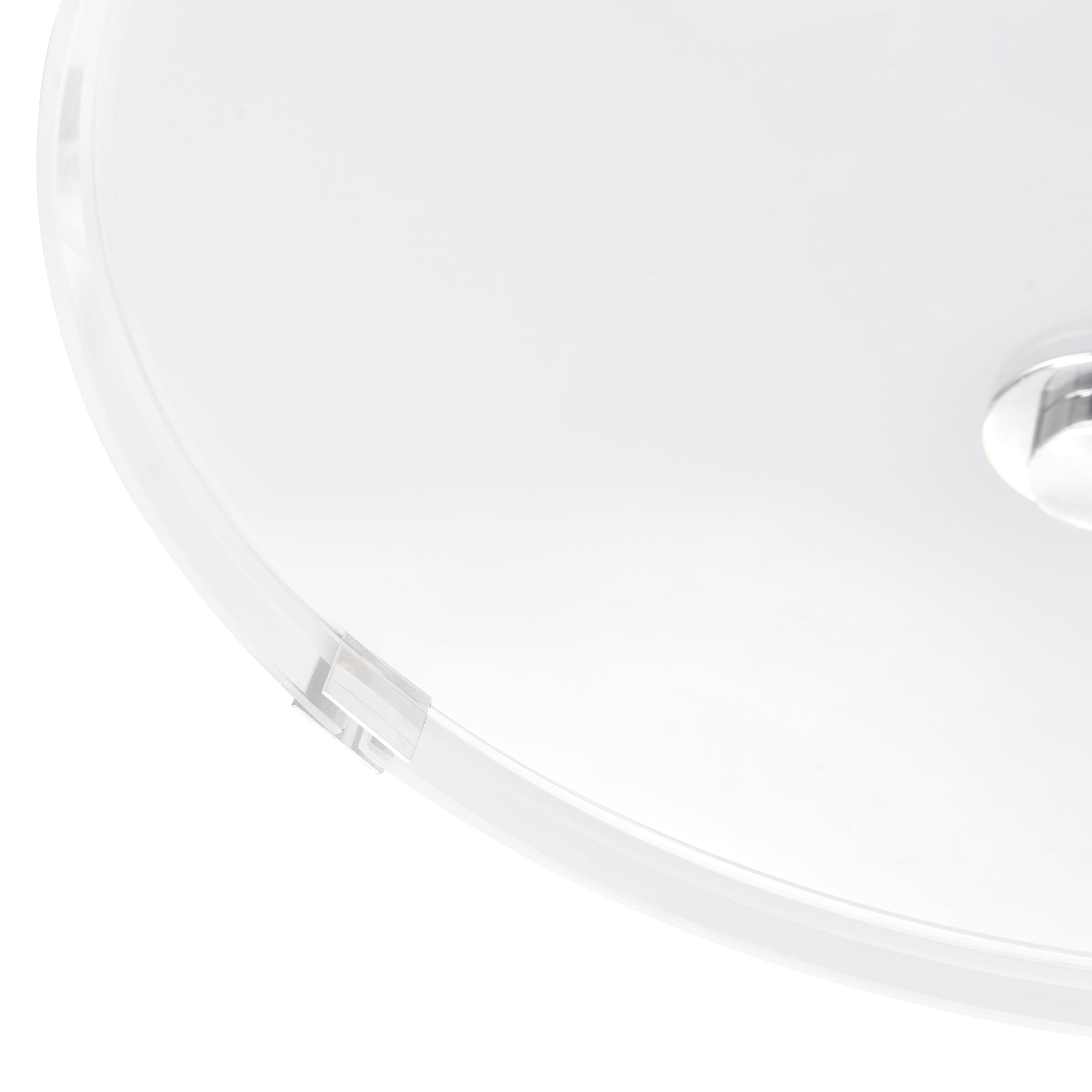 Lucie 5 Light 21in Chrome Round Drum Shade Flush Mount - CWI Lighting