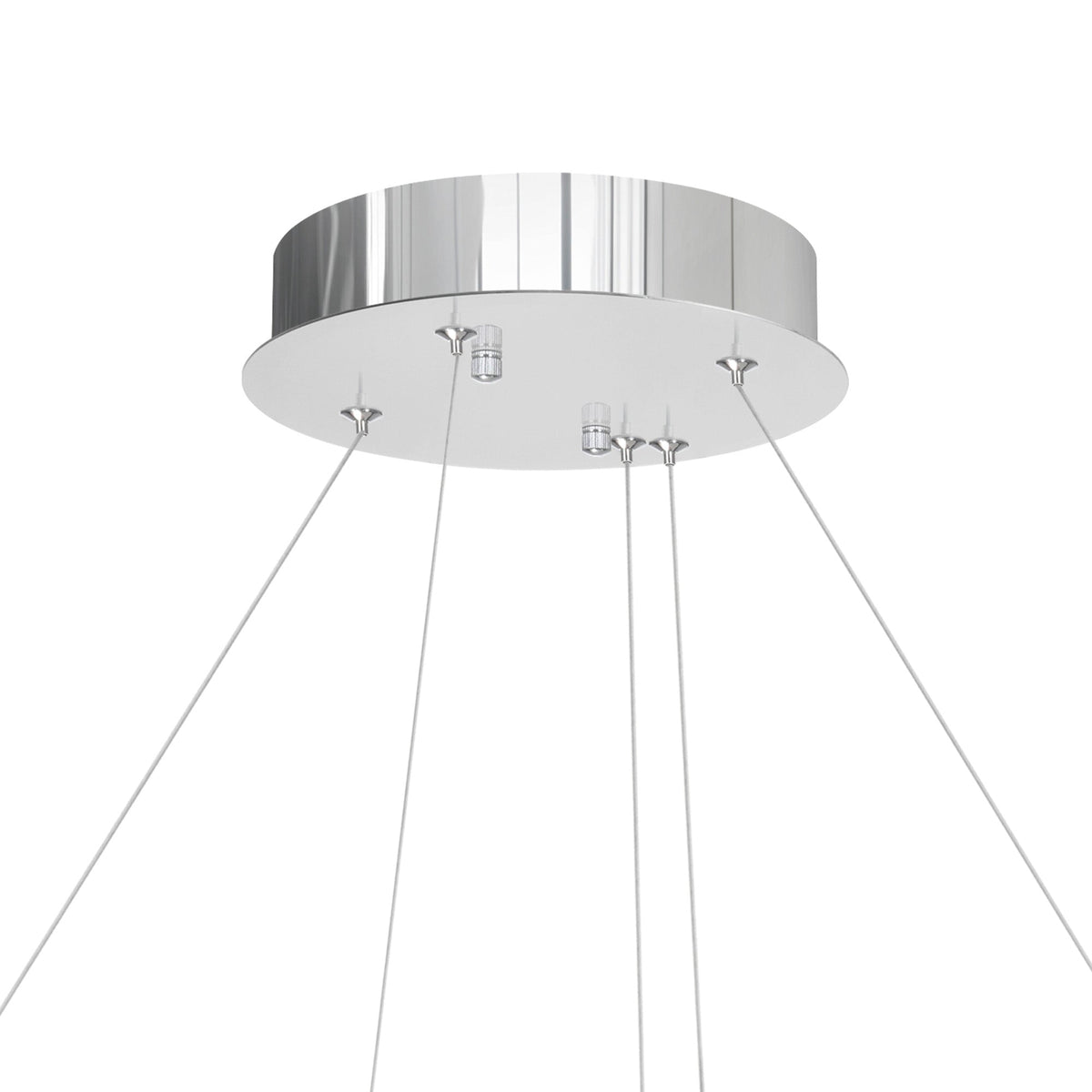 Madeline Integrated LED 32in Chrome Chandelier - CWI Lighting