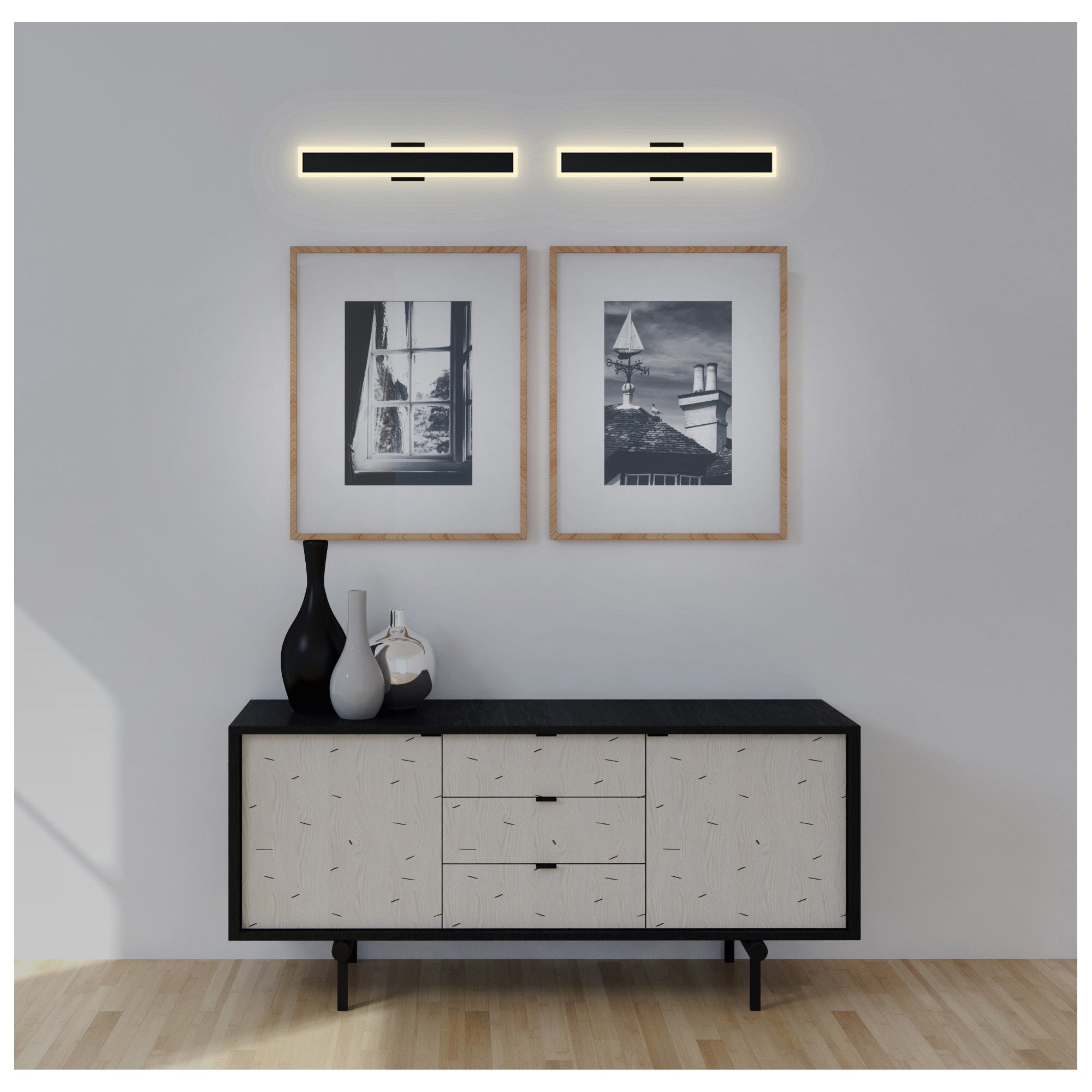 Malibu Integrated LED 32in Black Outdoor Wall Light - CWI Lighting