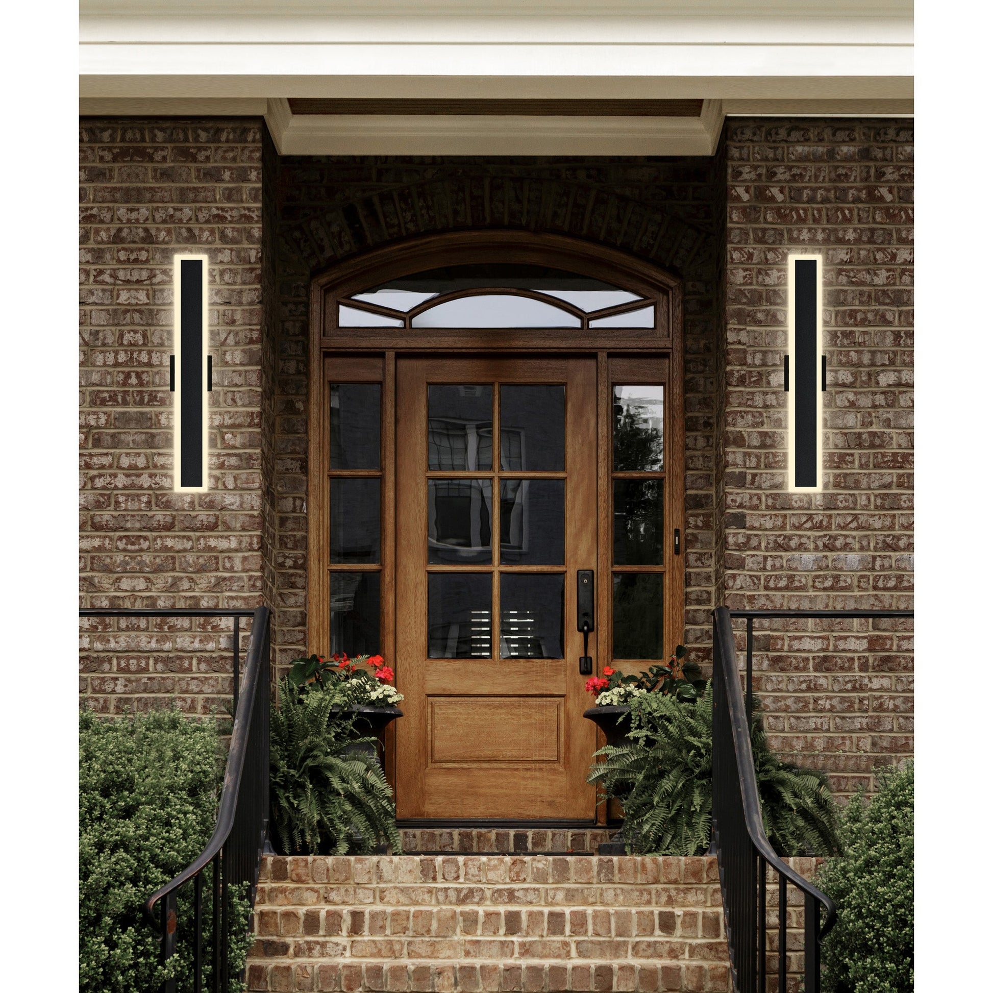 Malibu Integrated LED 32in Black Outdoor Wall Light - CWI Lighting