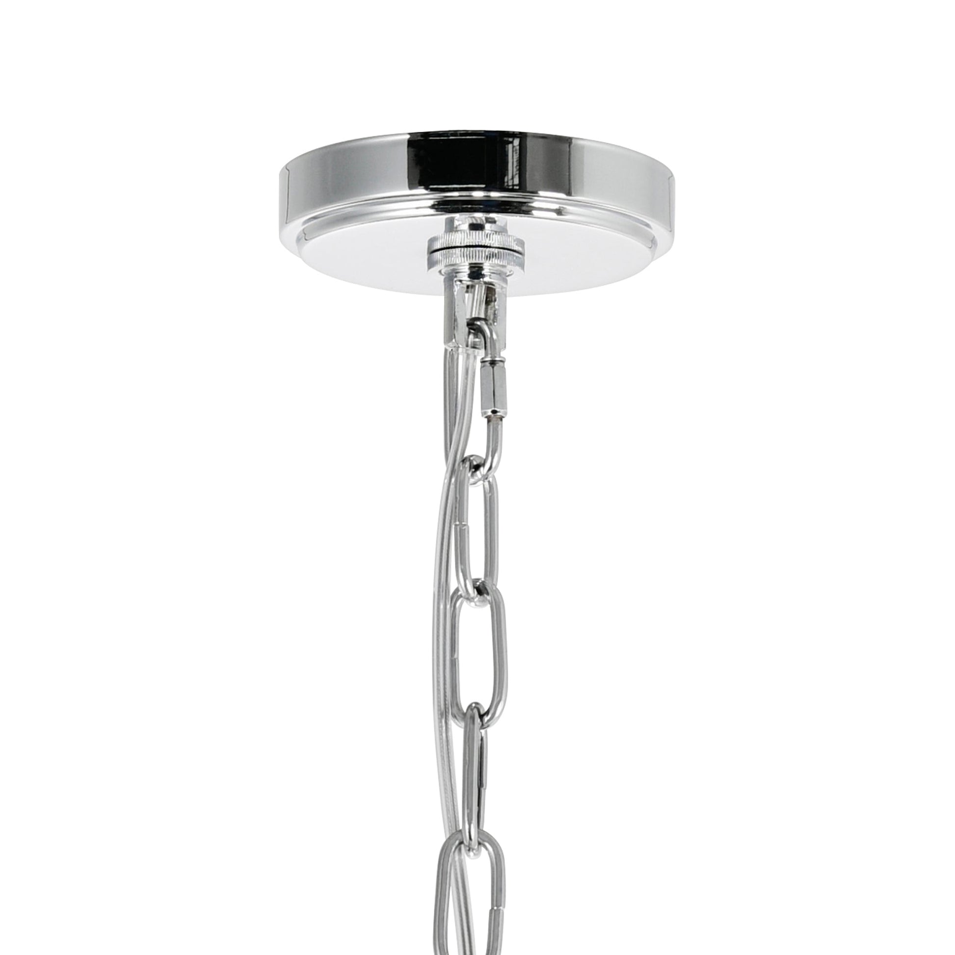 Maria Theresa 13 Light 30in Chrome Up Chandelier with Crystals - CWI Lighting