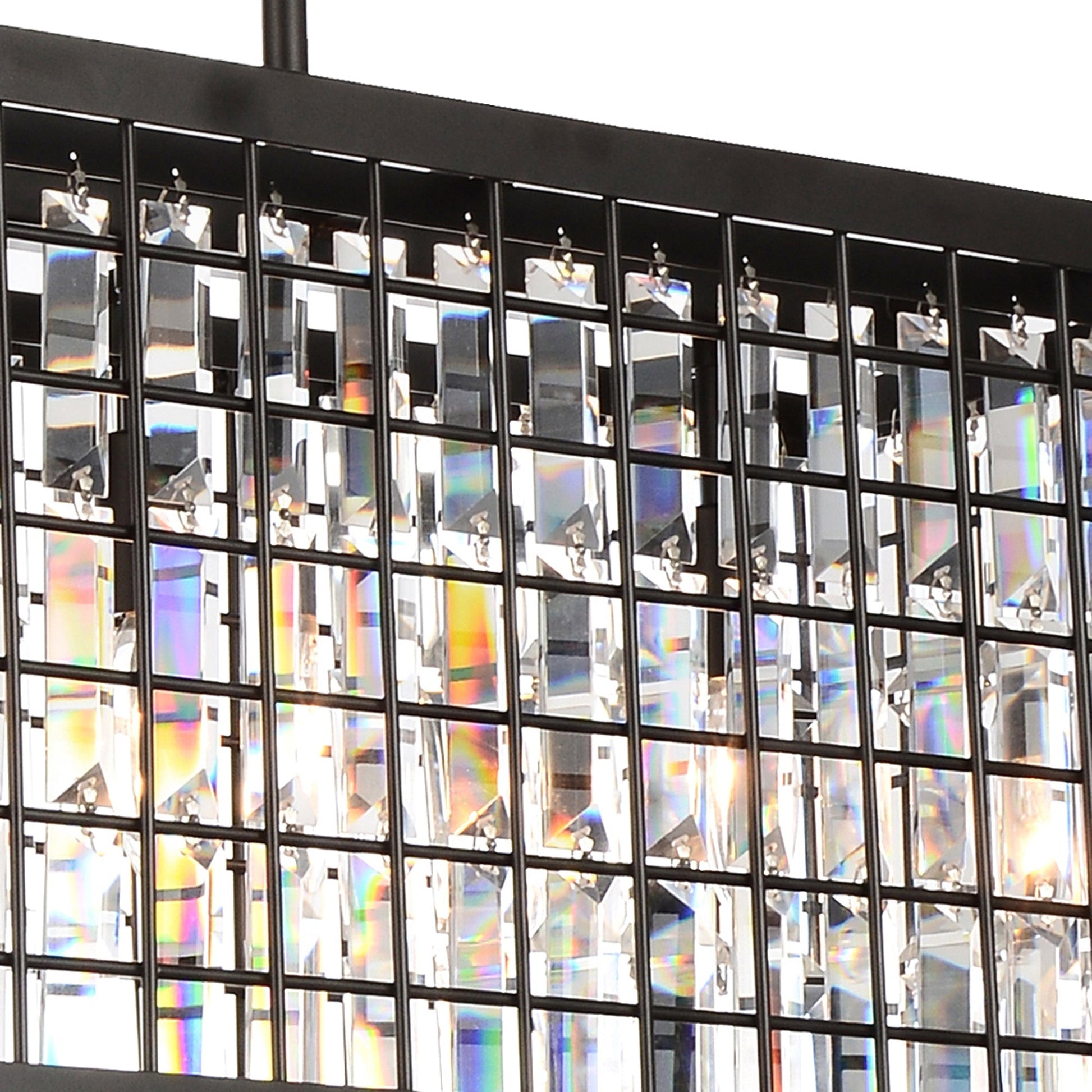 Meghna 4 Light Down Chandelier With Brown Finish - CWI Lighting