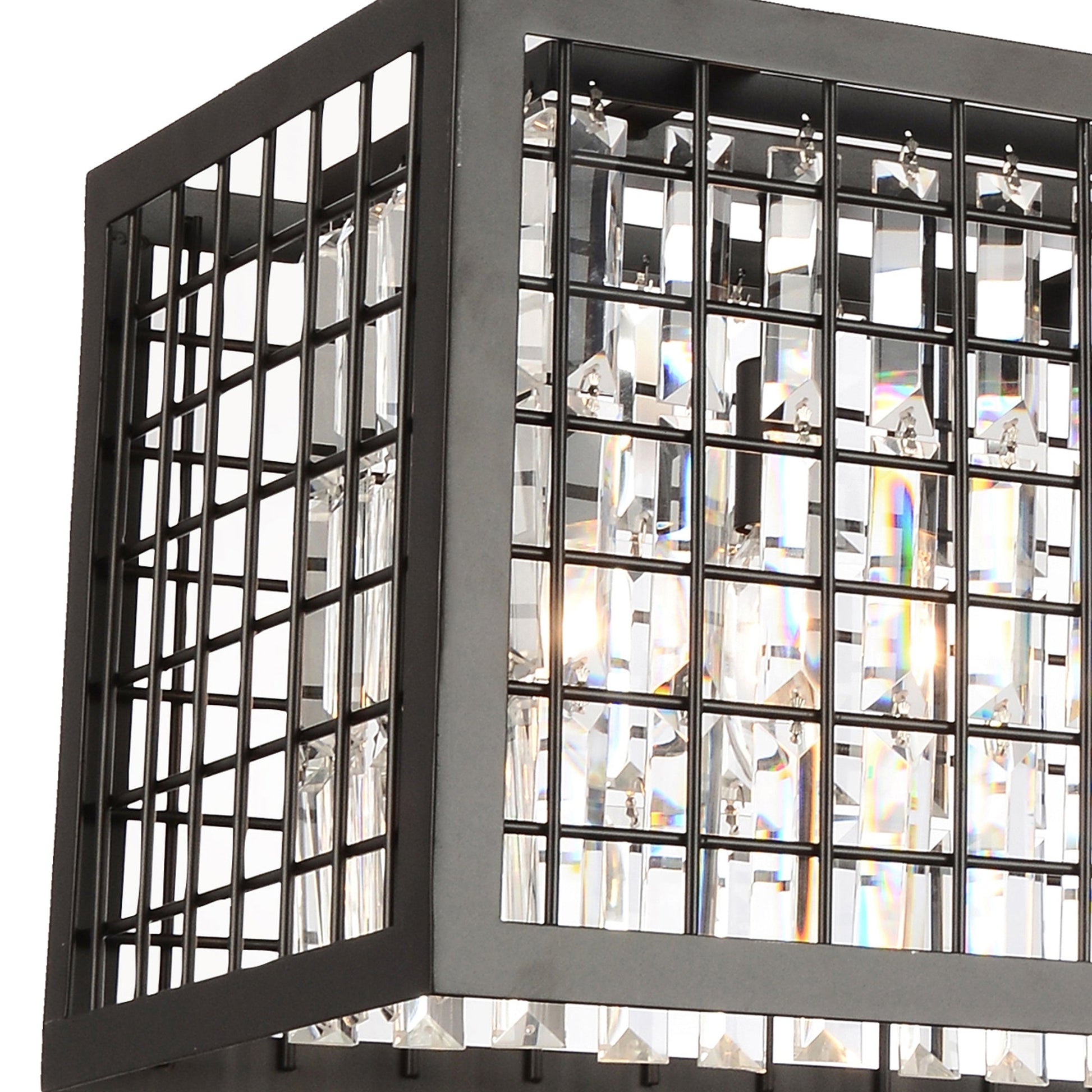 Meghna 4 Light Down Chandelier With Brown Finish - CWI Lighting