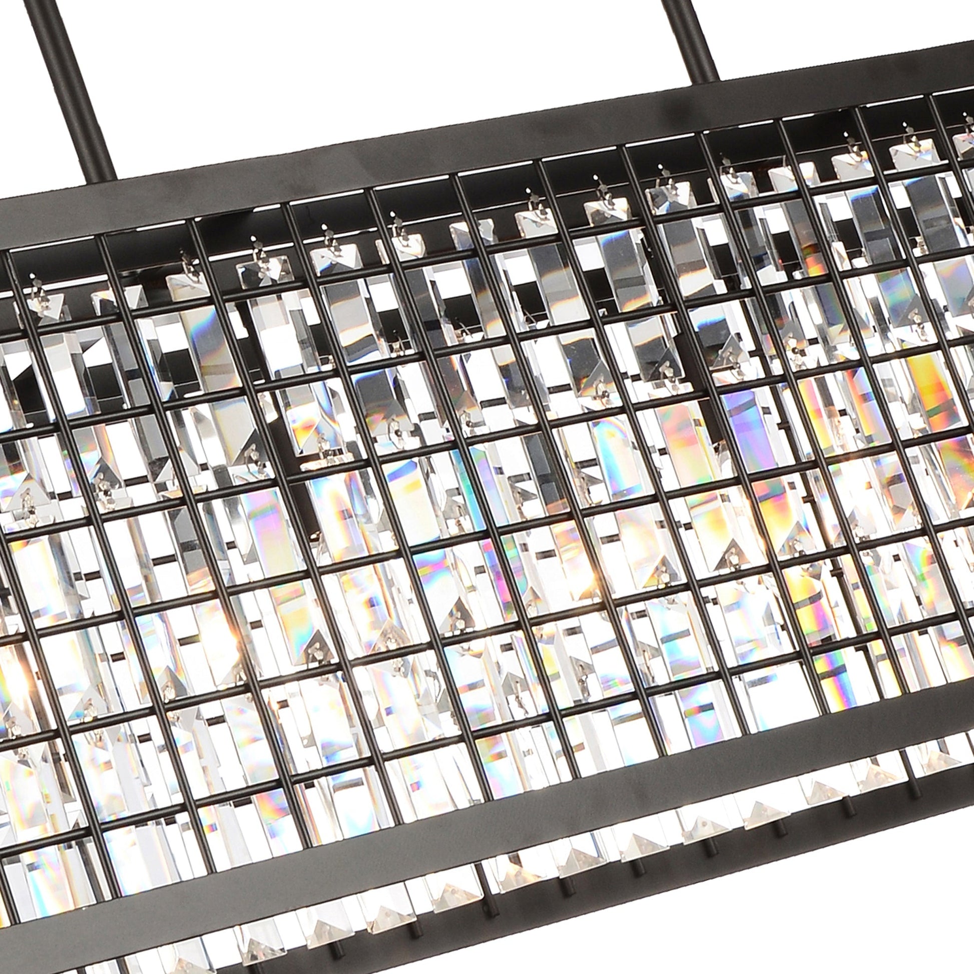 Meghna 4 Light Down Chandelier With Brown Finish - CWI Lighting