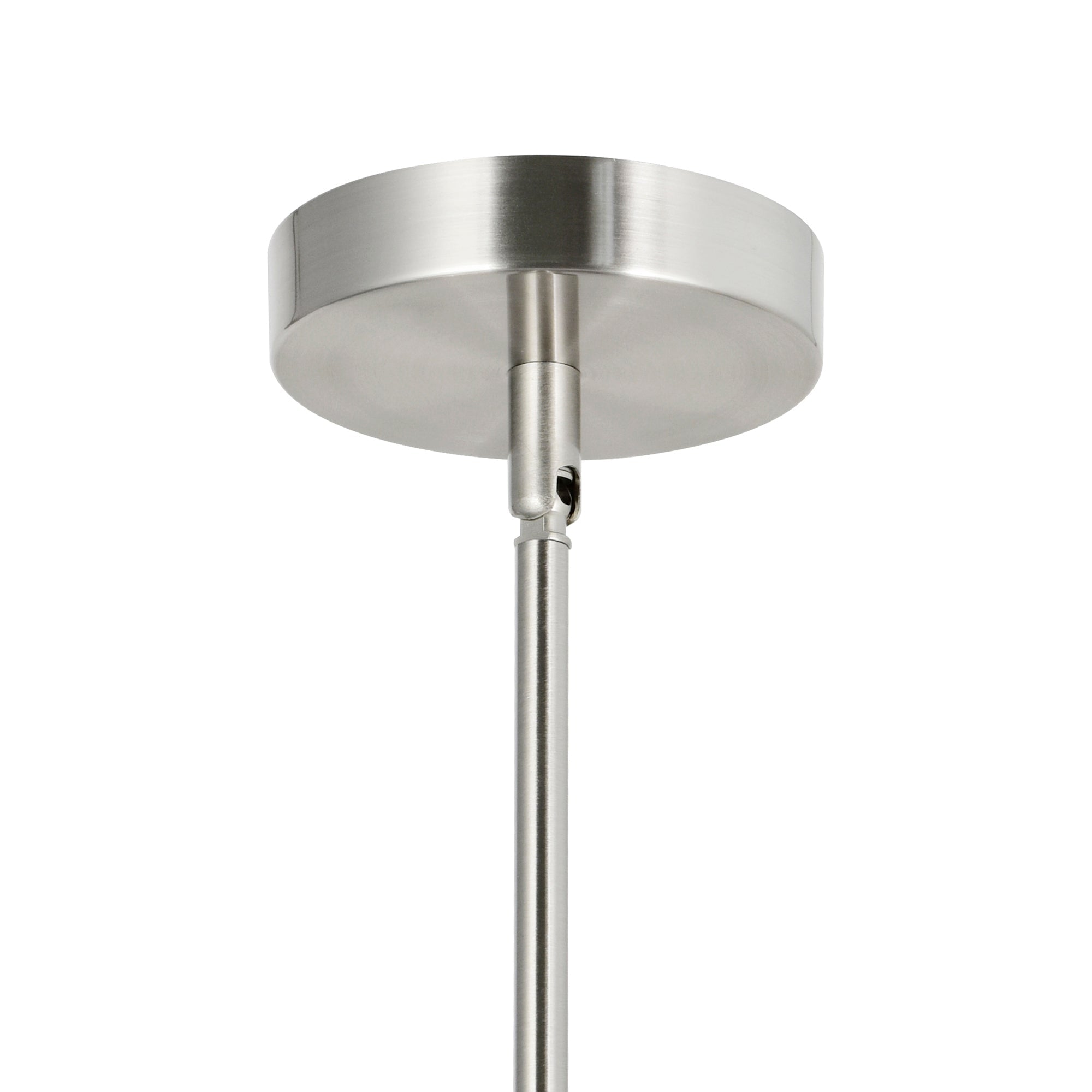 Mikayla 3 Light 17in Satin Nickel Drum Shade Chandelier - CWI Lighting