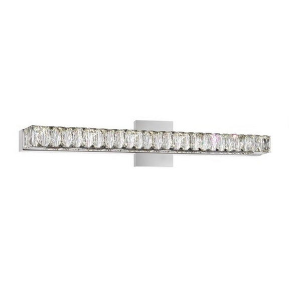 Milan Integrated LED 24in Chrome Vanity Light - CWI Lighting