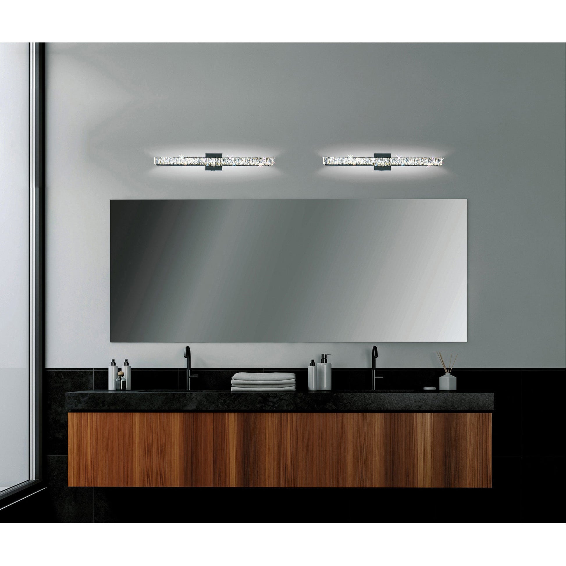 Milan Integrated LED 24in Chrome Vanity Light - CWI Lighting