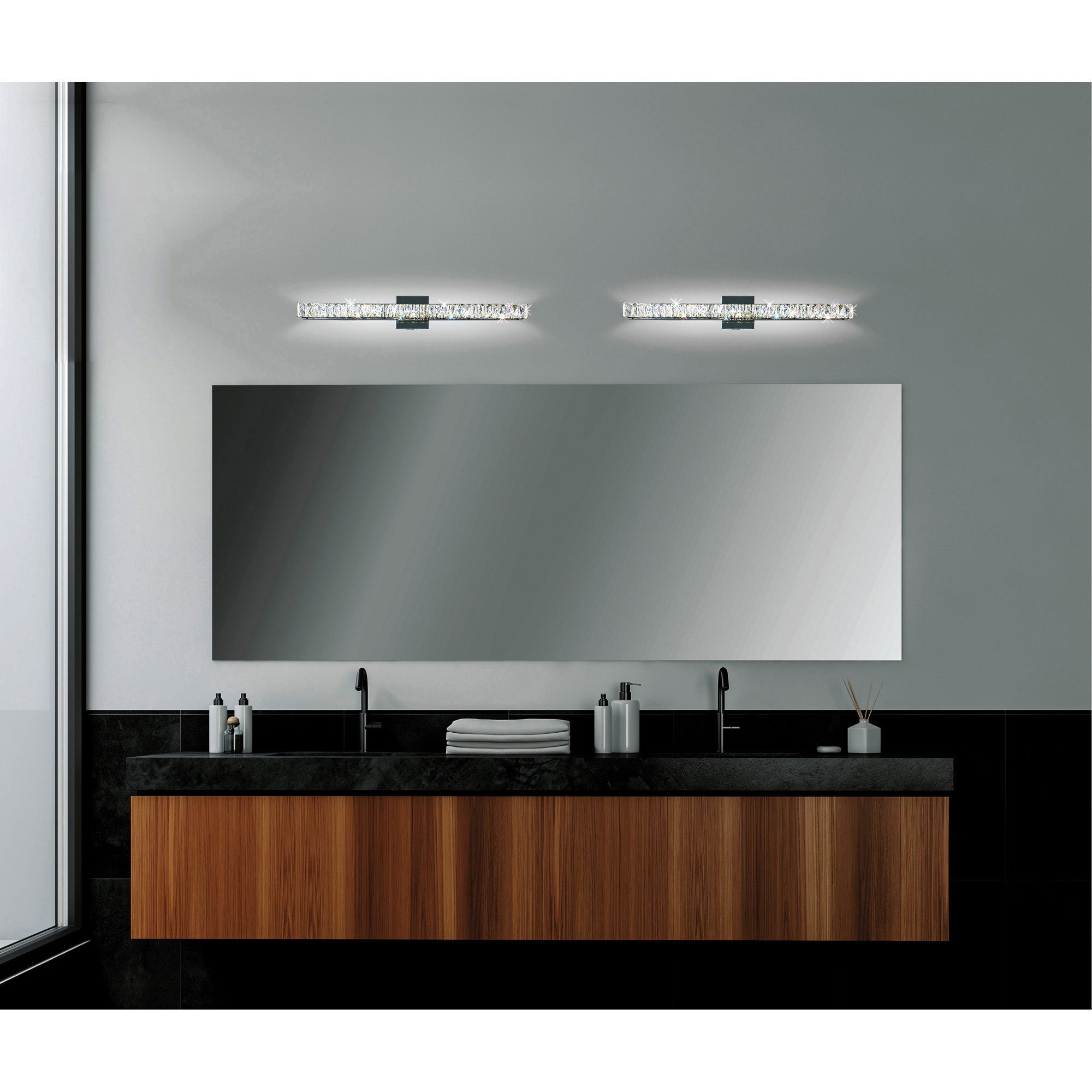 Milan Integrated LED 24in Chrome Vanity Light - CWI Lighting