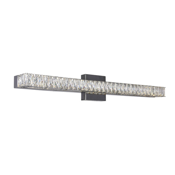Milan Integrated LED 32in Chrome Vanity Light - CWI Lighting