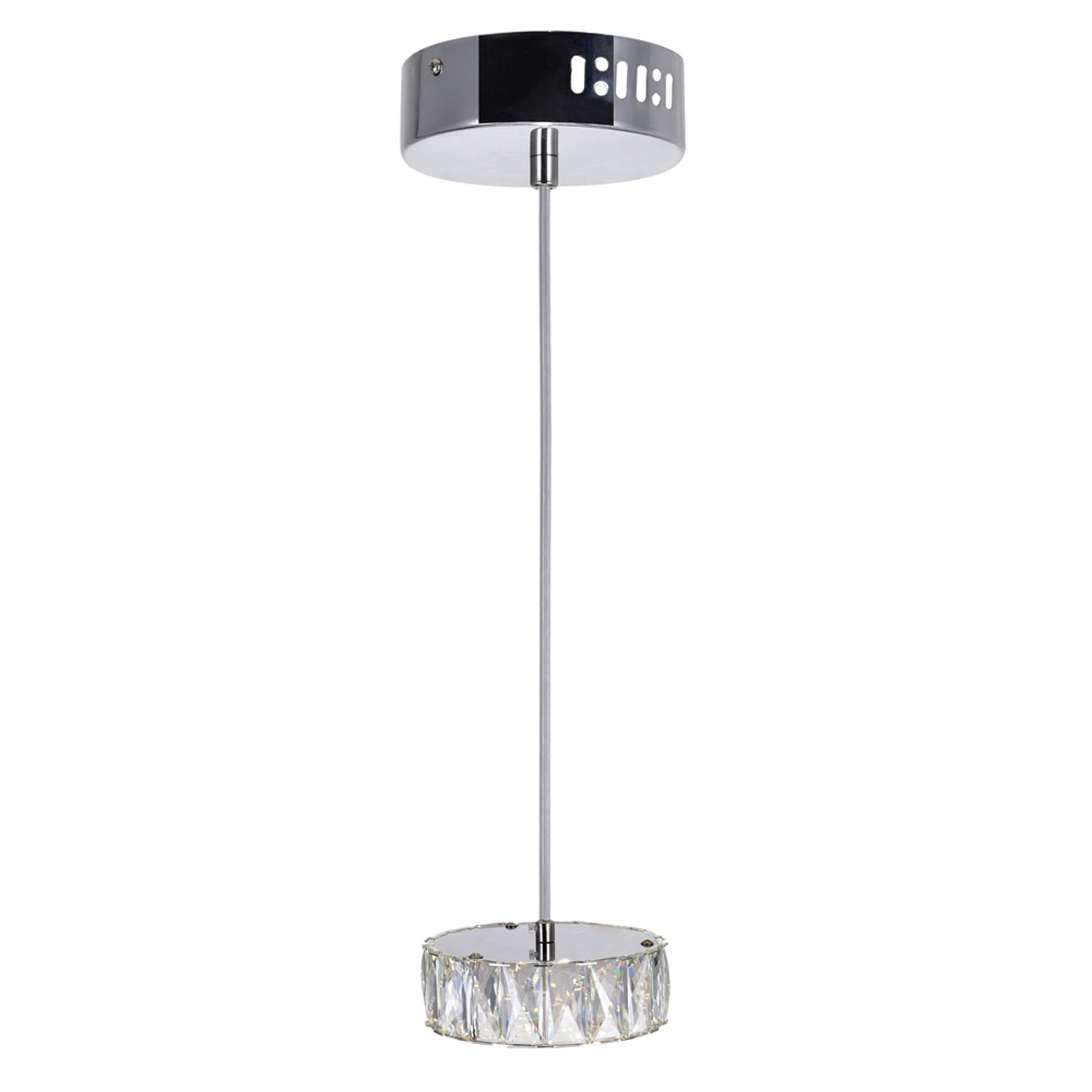 Milan Integrated LED Chrome Mini Pendant - CWI Lighting