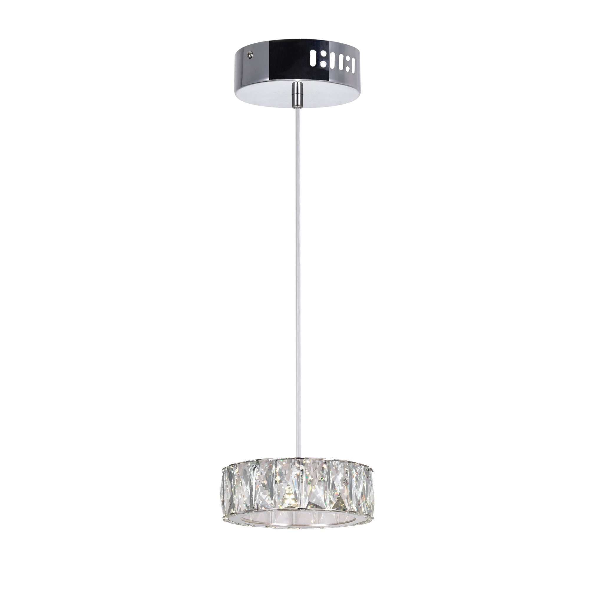 Milan Integrated LED Chrome Mini Pendant - CWI Lighting