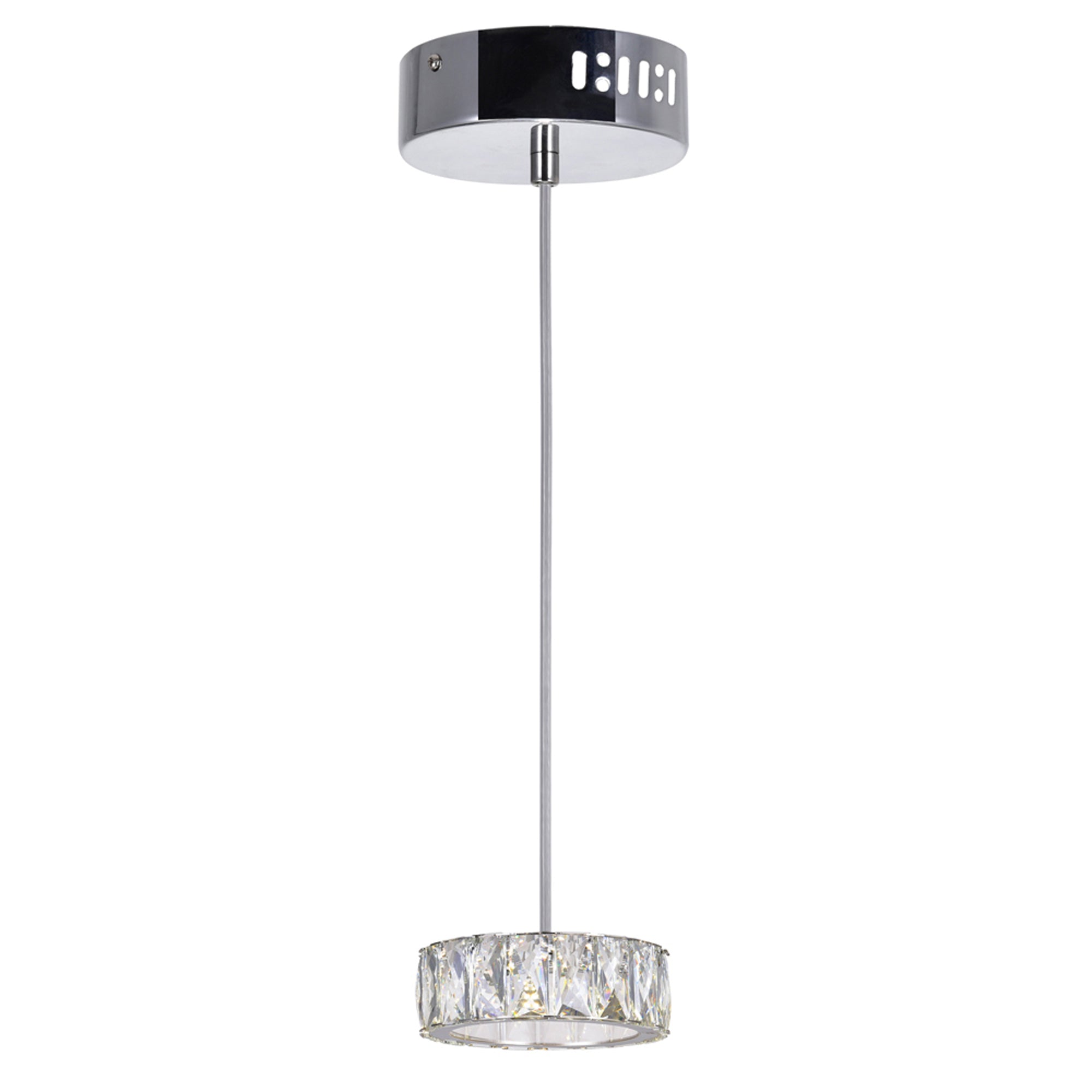 Milan Integrated LED Chrome Mini Pendant - CWI Lighting
