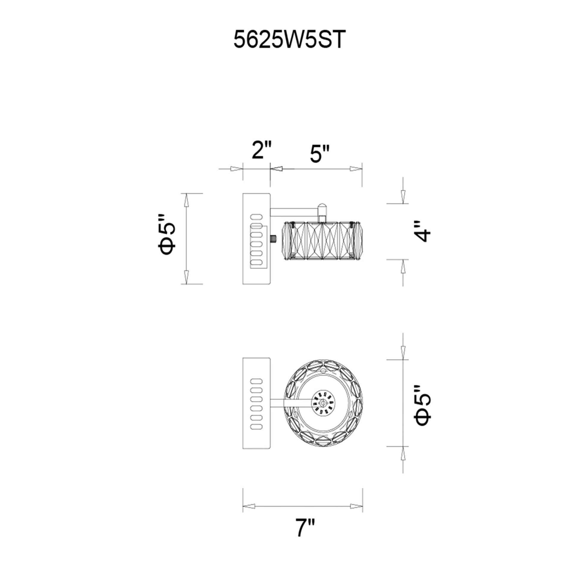 Milan LED Bathroom Sconce With Chrome Finish - CWI Lighting
