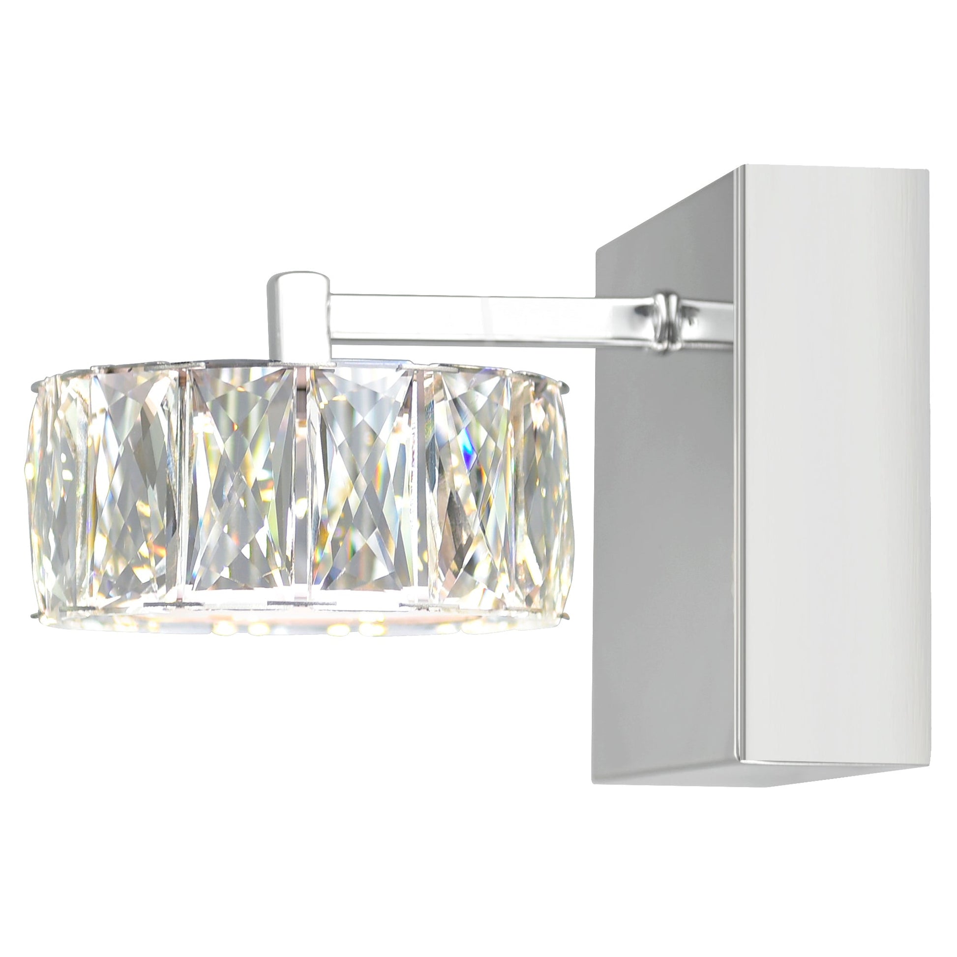 Milan LED Bathroom Sconce With Chrome Finish - CWI Lighting