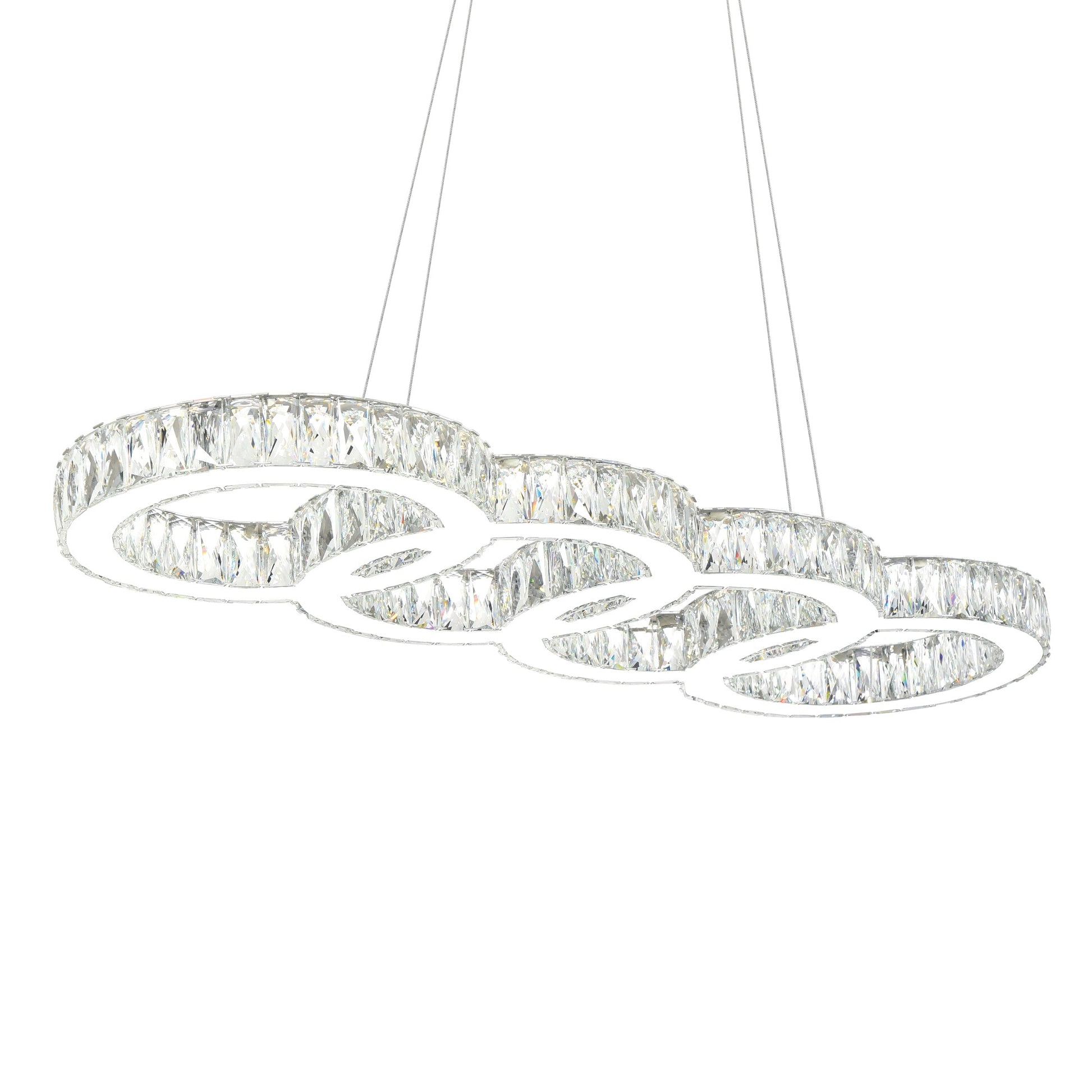 Milan LED Chandelier With Chrome Finish - CWI Lighting