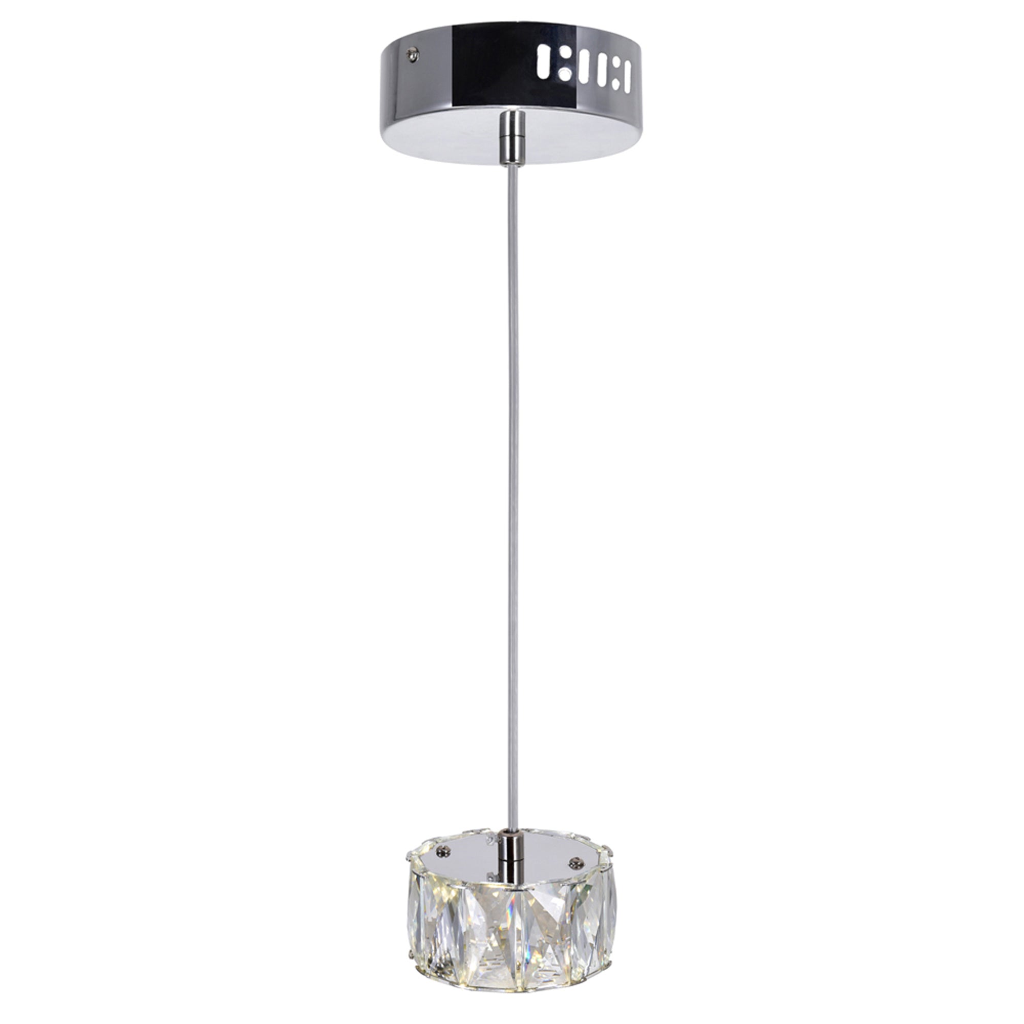 Milan LED Mini Pendant With Chrome Finish - CWI Lighting