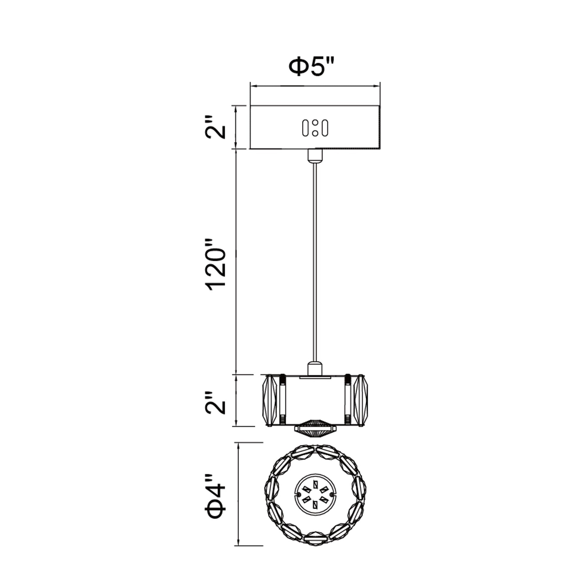 Milan LED Mini Pendant With Chrome Finish - CWI Lighting