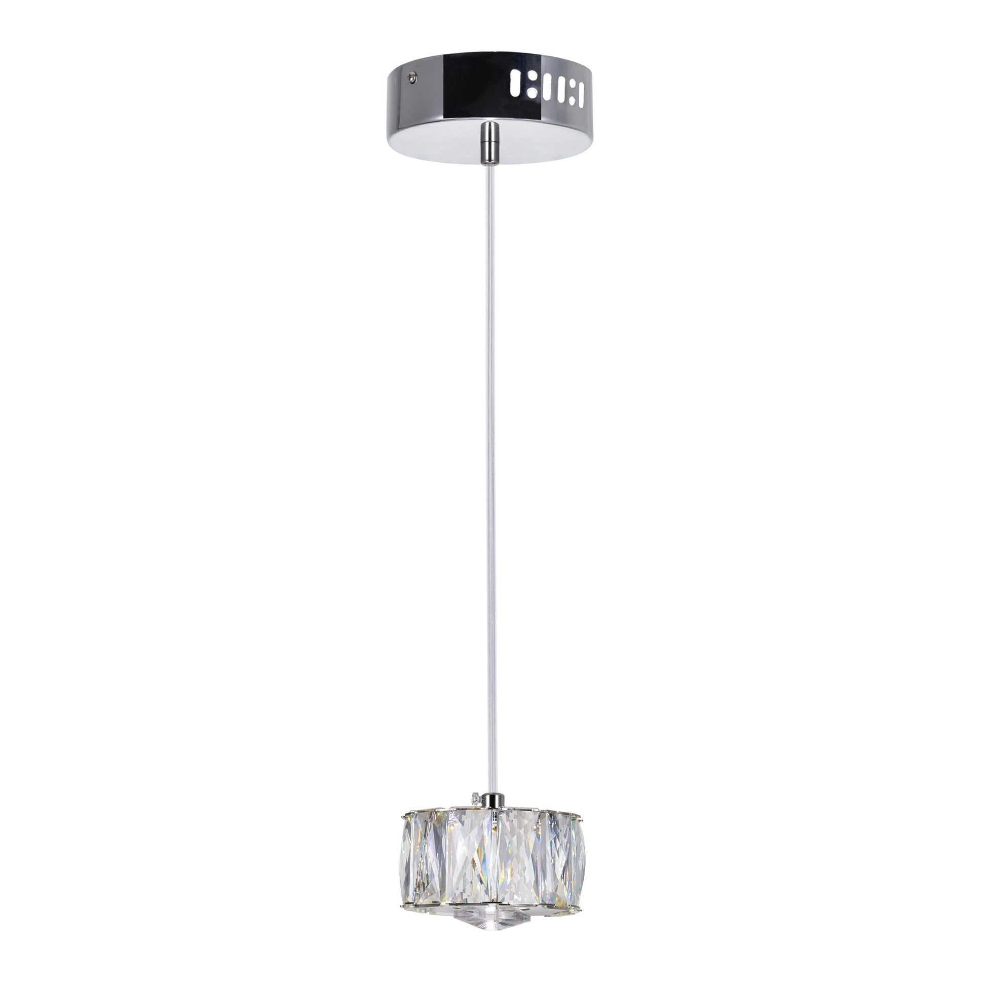 Milan LED Mini Pendant With Chrome Finish - CWI Lighting