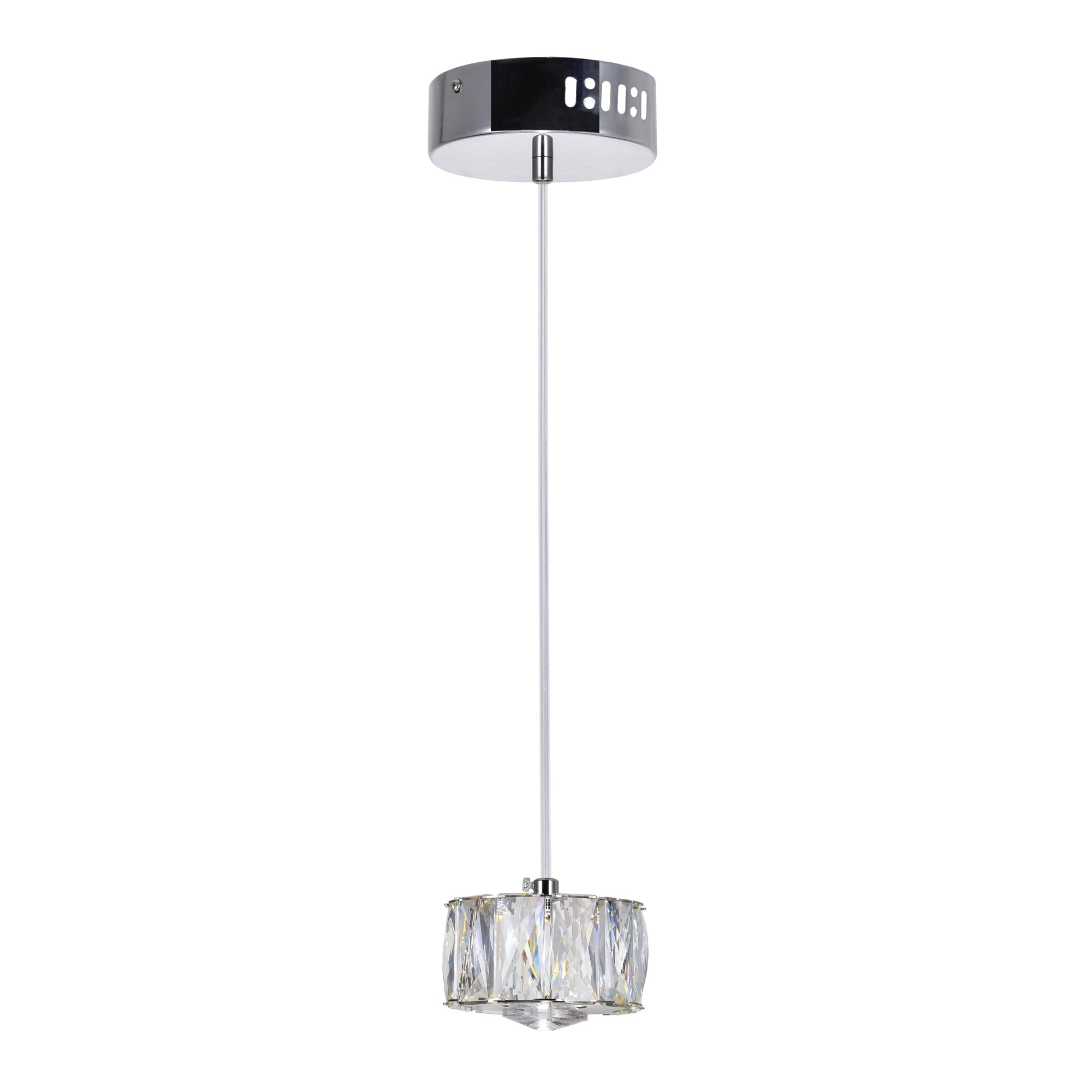 Milan LED Mini Pendant With Chrome Finish - CWI Lighting