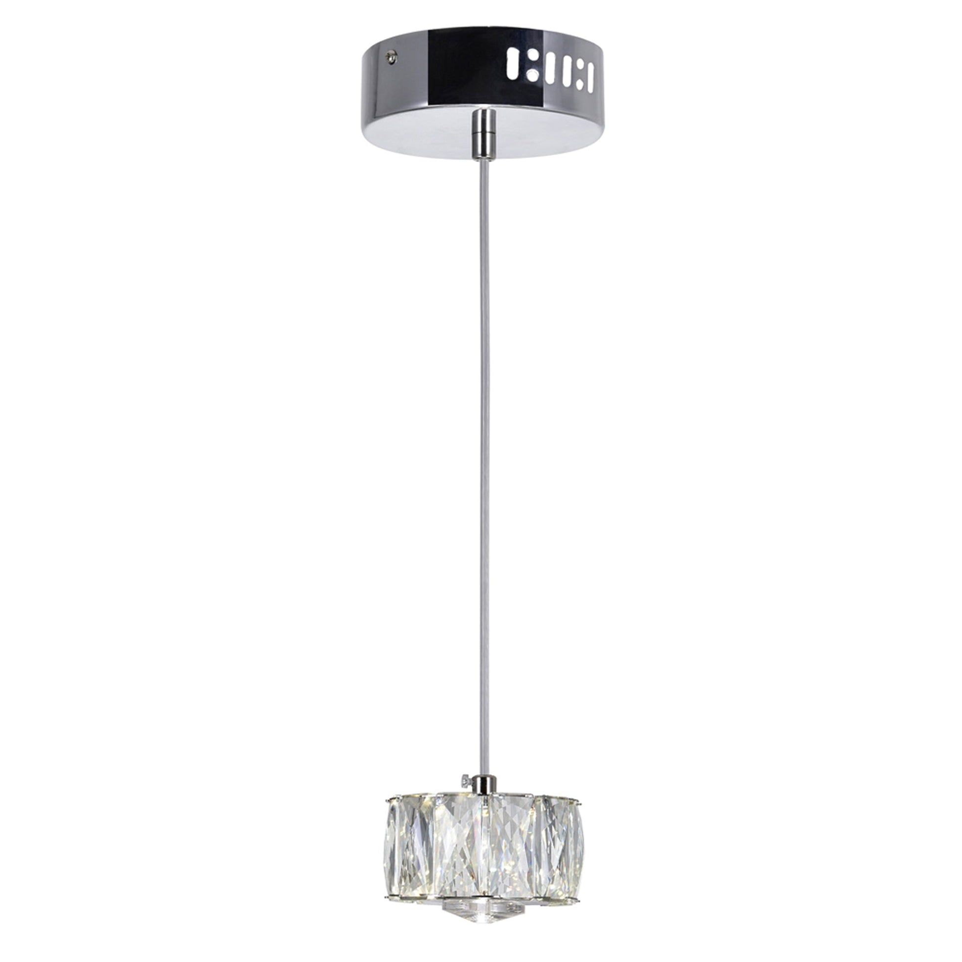 Milan LED Mini Pendant With Chrome Finish - CWI Lighting