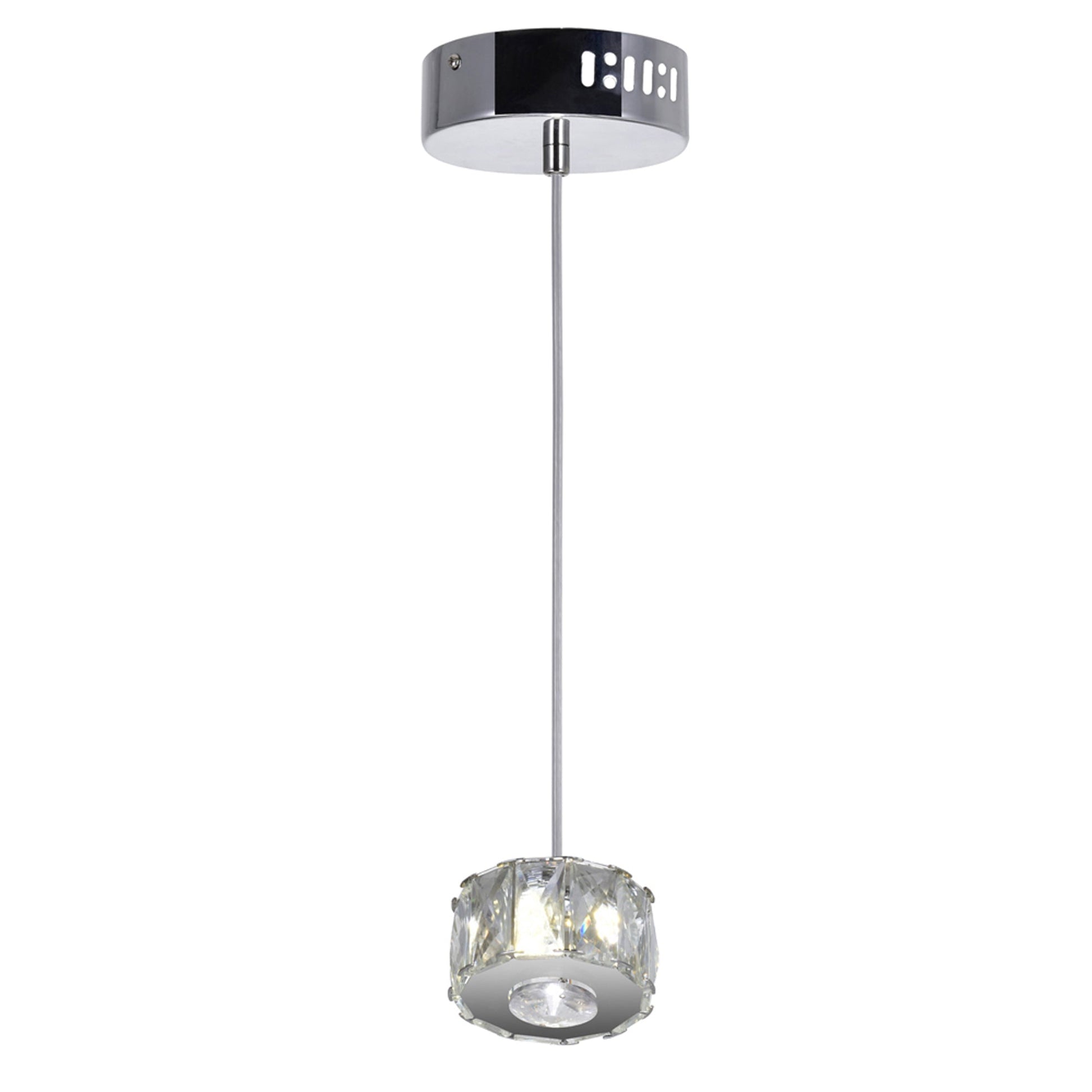 Milan LED Mini Pendant With Chrome Finish - CWI Lighting