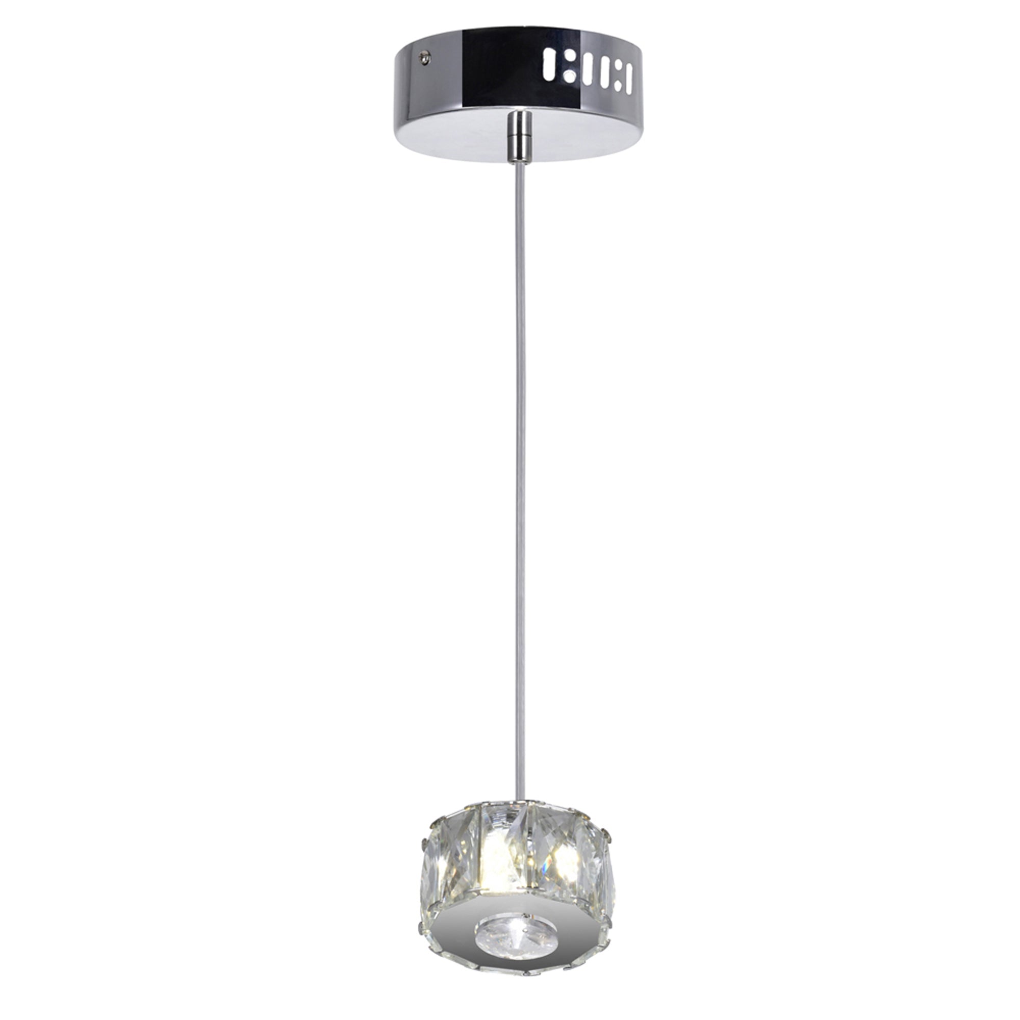 Milan LED Mini Pendant With Chrome Finish - CWI Lighting