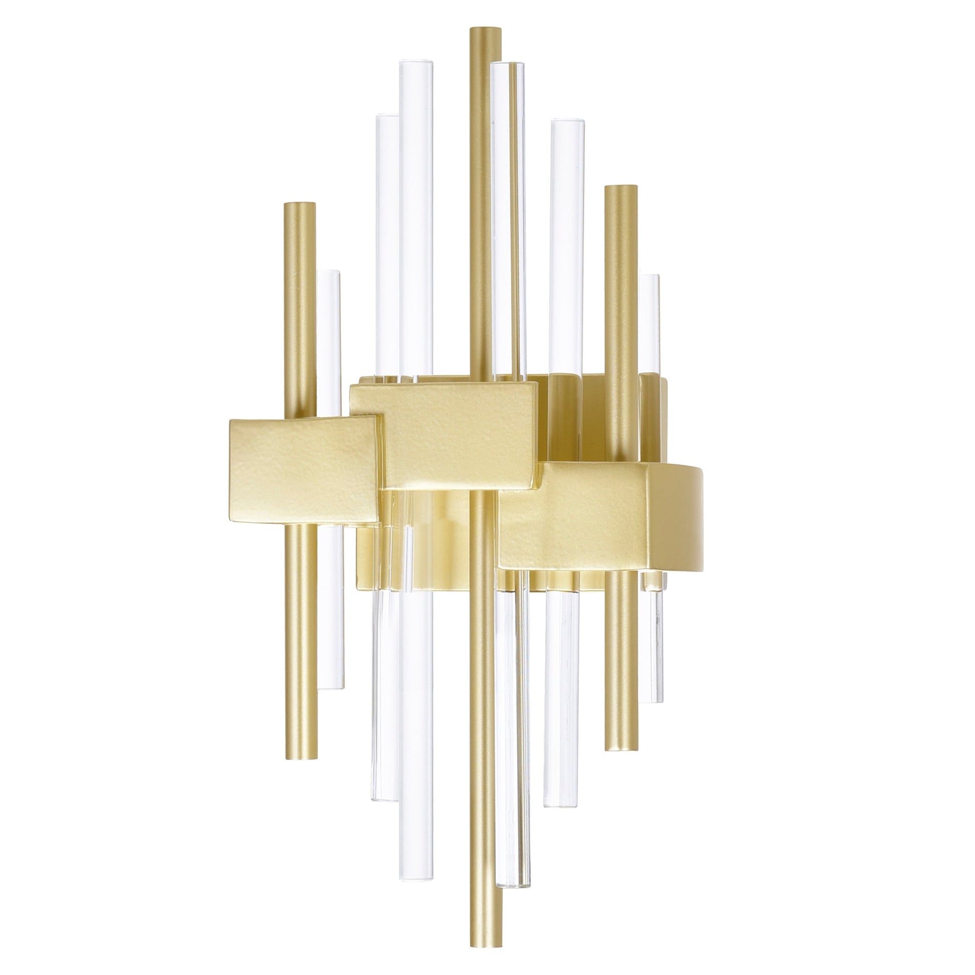 Millipede Integrated LED Satin Gold Wall Sconce - CWI Lighting