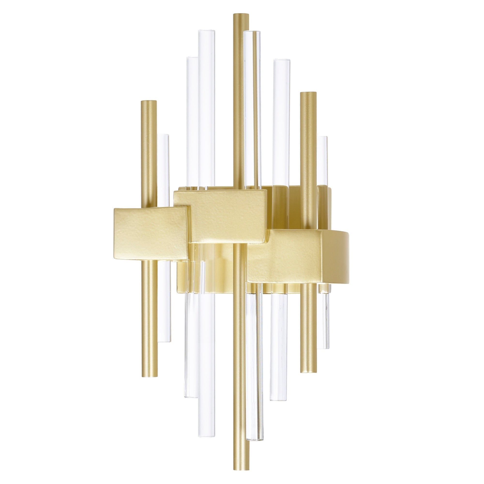 Millipede Integrated LED Satin Gold Wall Sconce - CWI Lighting