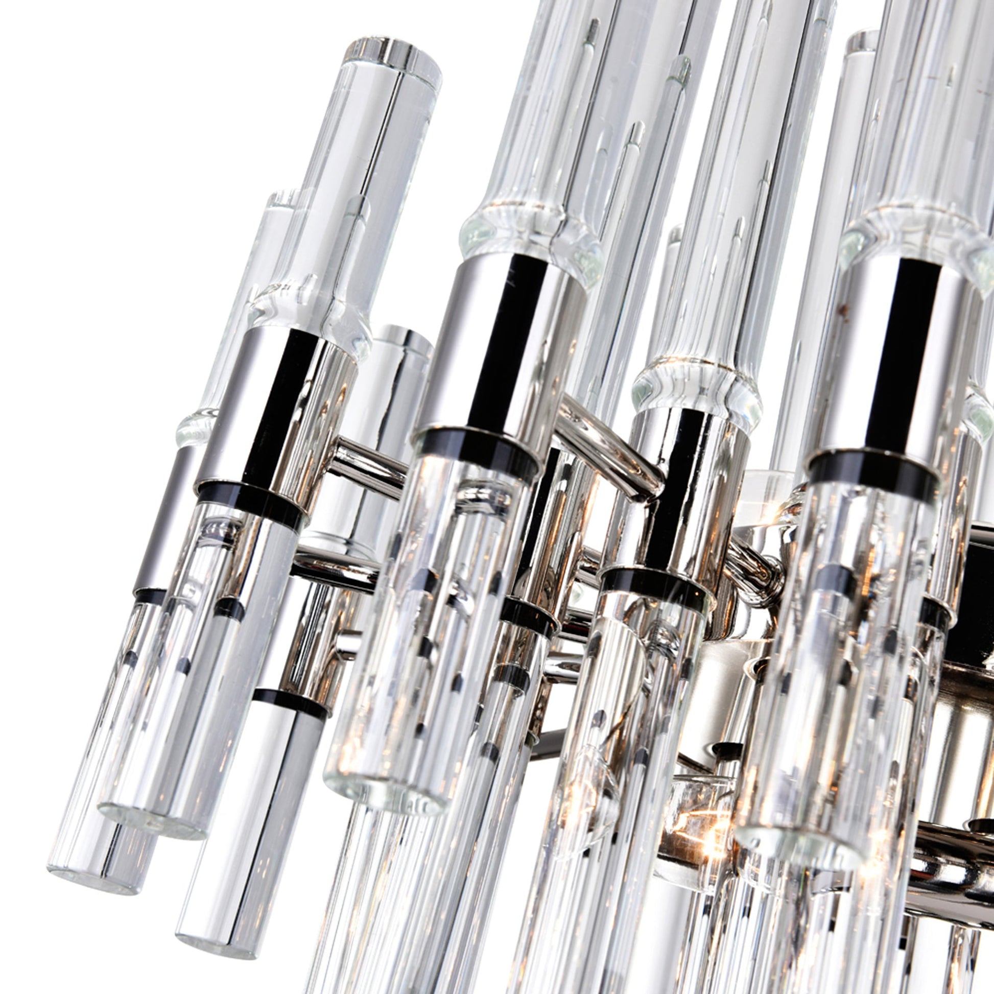 Miroir 16 Light 40in Polished Nickel Chandelier - CWI Lighting