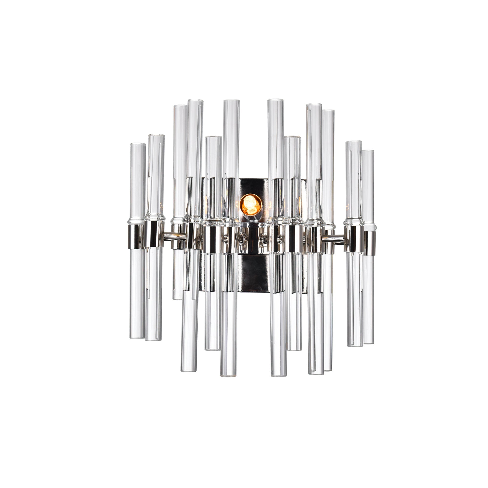 Miroir 2 Light 18in Polished Nickel Wall Light - CWI Lighting