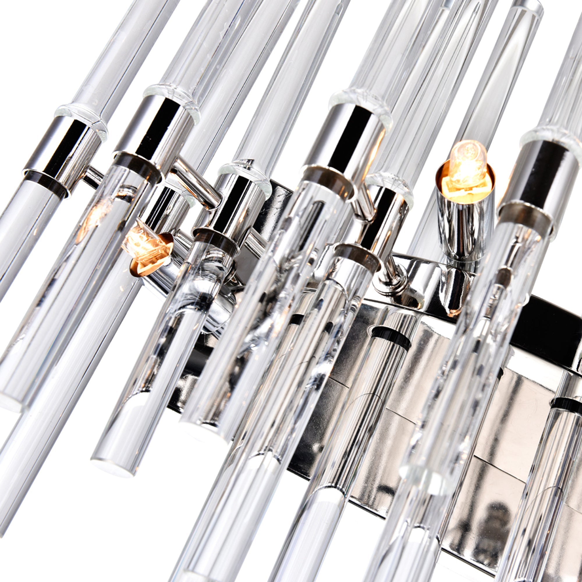 Miroir 4 Light 18in Polished Nickel Vanity Light - CWI Lighting