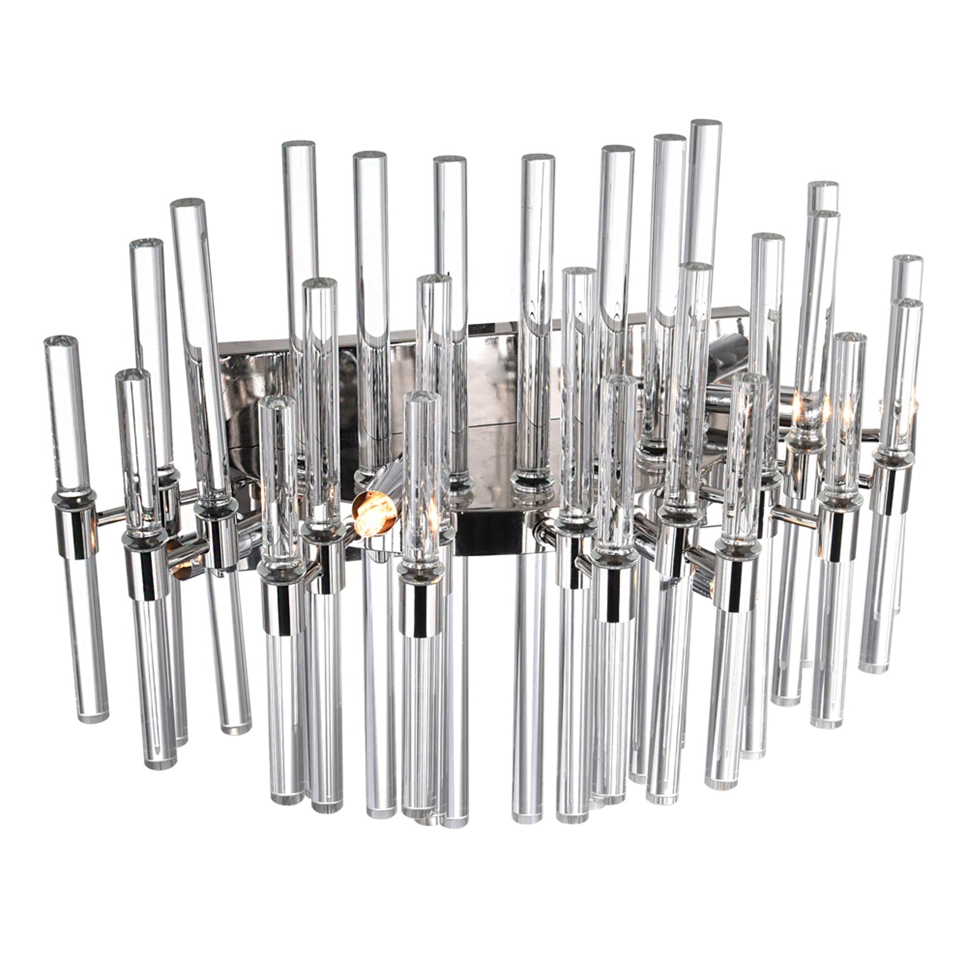 Miroir 4 Light 18in Polished Nickel Vanity Light - CWI Lighting