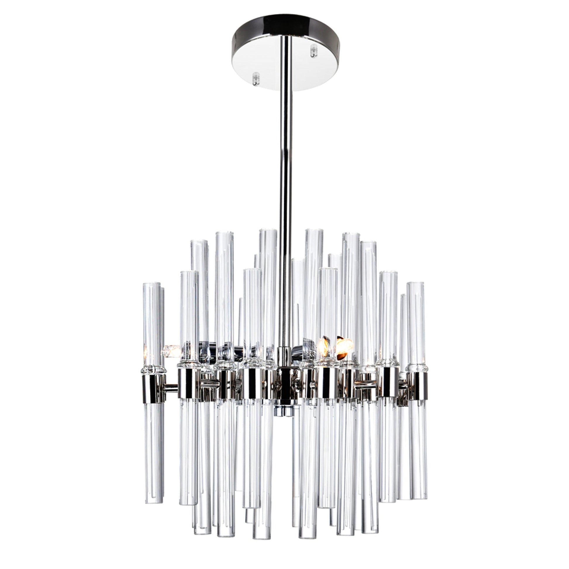 Miroir 6 Light 10in Polished Nickel Mini Pendant - CWI Lighting