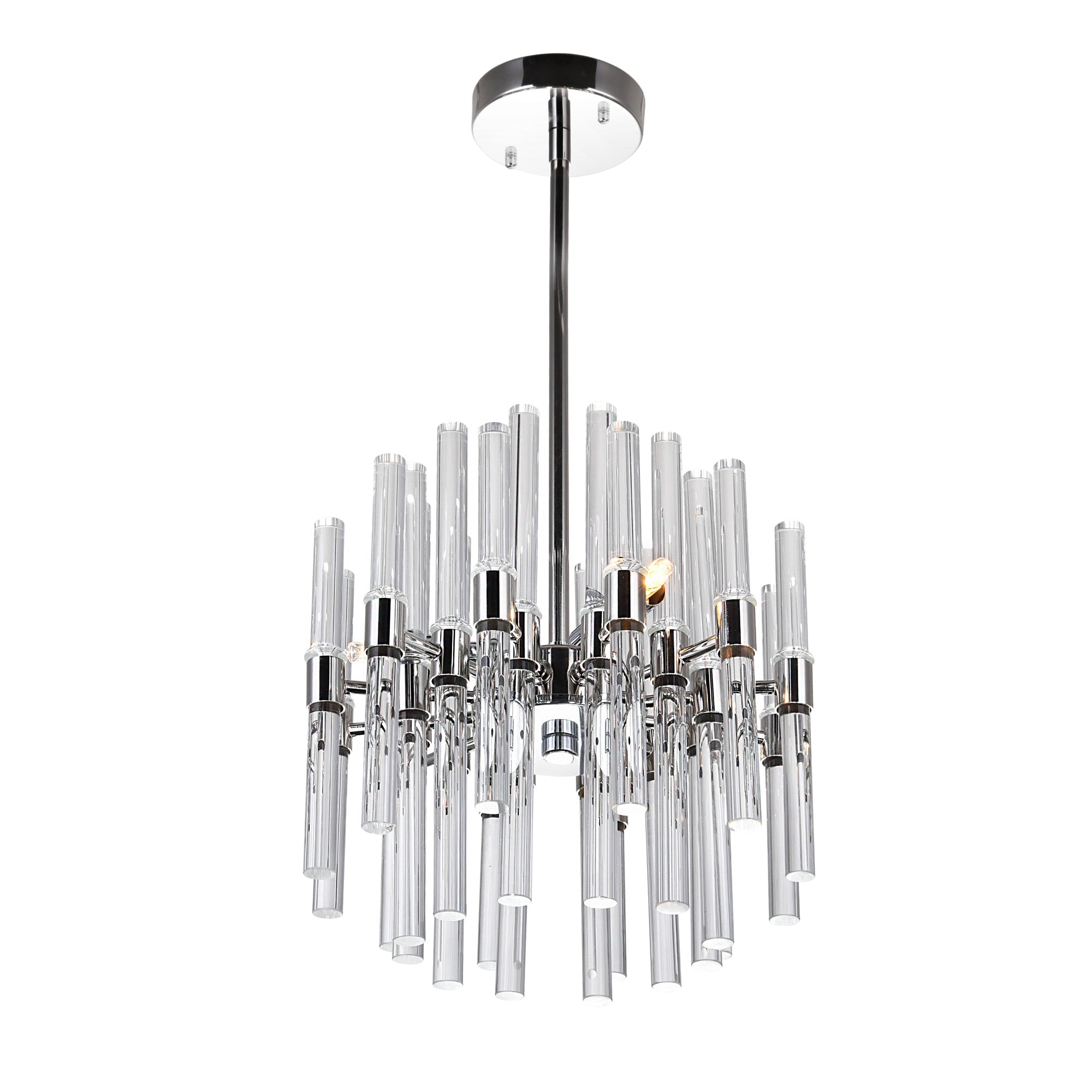 Miroir 6 Light 10in Polished Nickel Mini Pendant - CWI Lighting