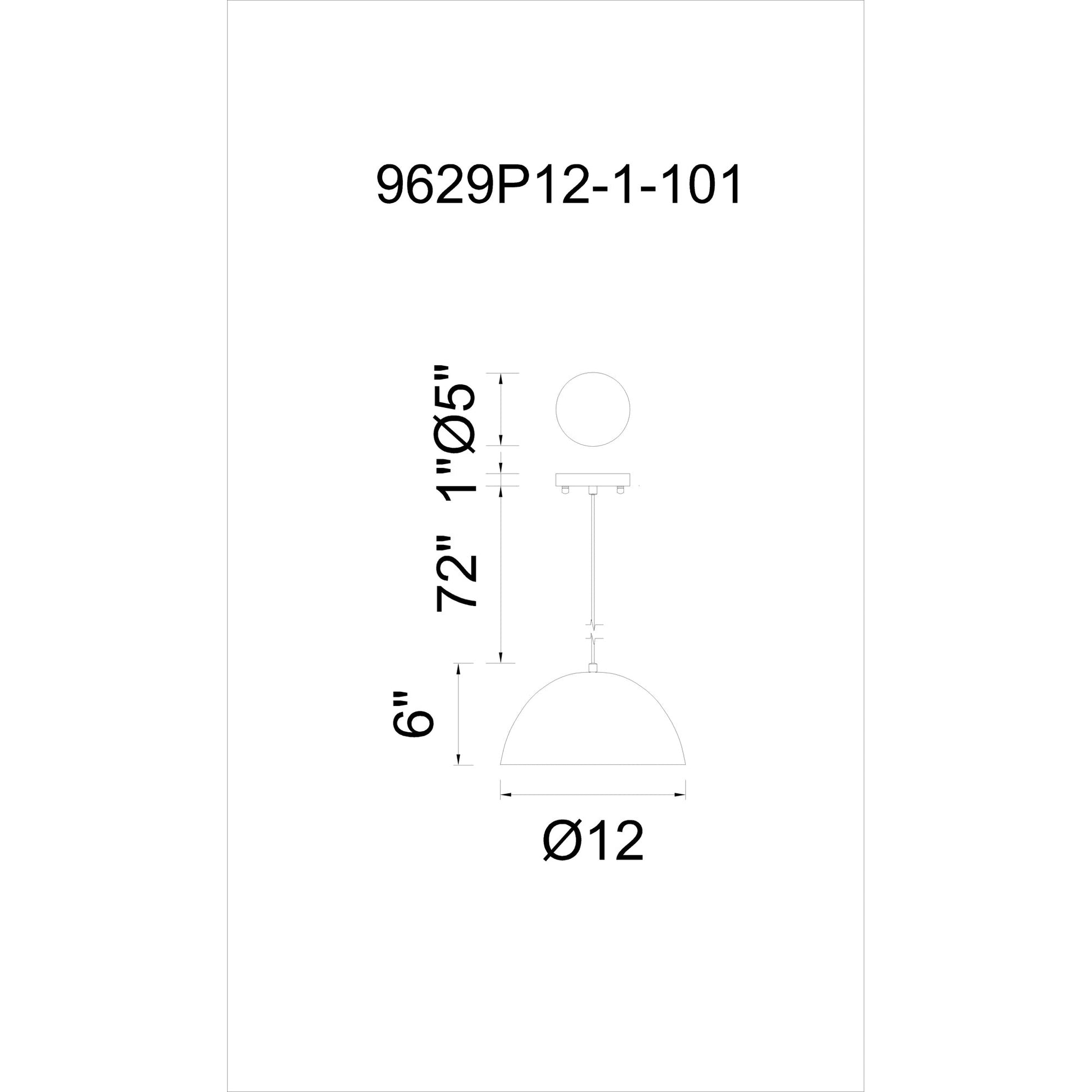 Modest 1 Light 12in Black Down Mini Pendant - CWI Lighting