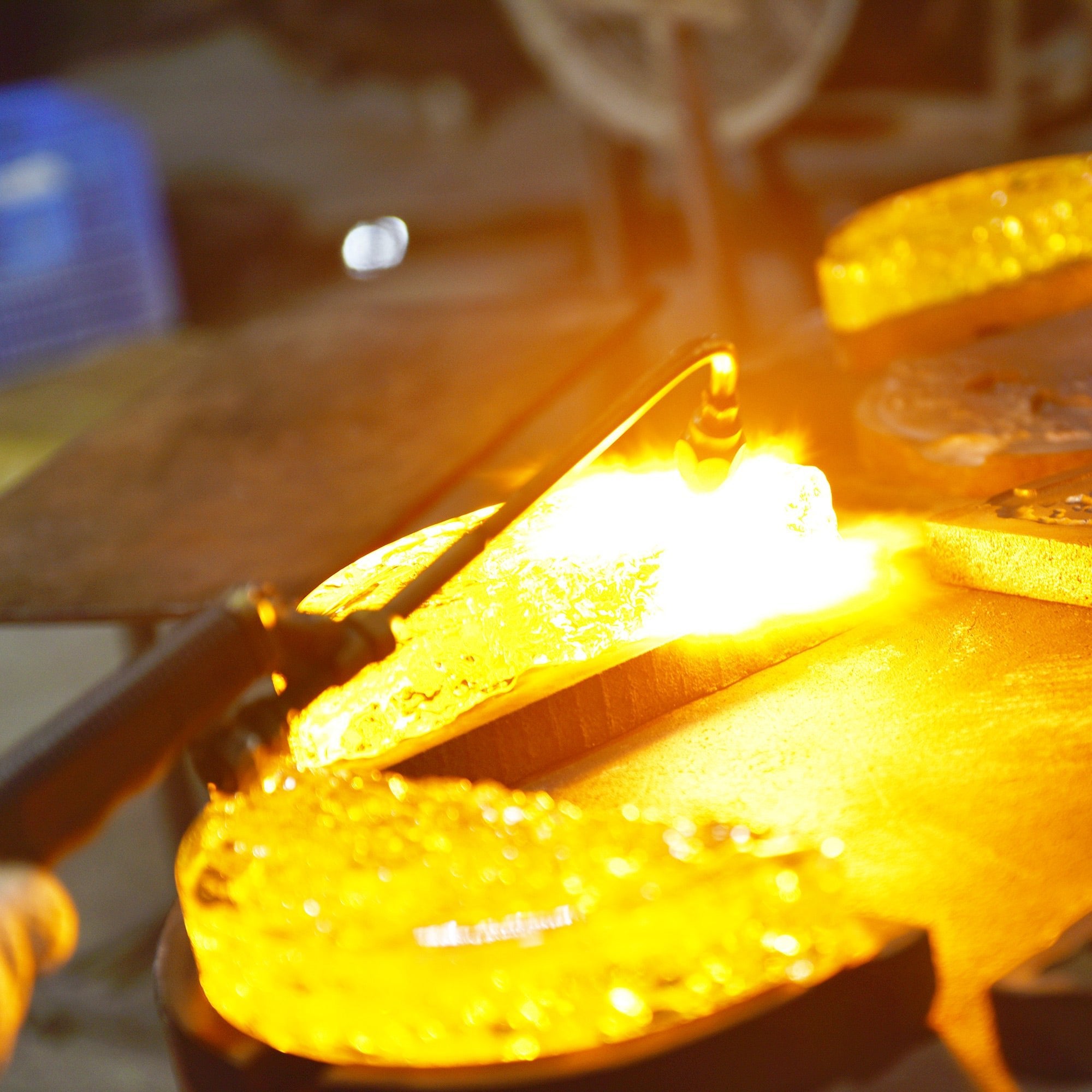 Moon Integrated LED 70in Black Chandelier with Handcrafted Glass - CWI Lighting