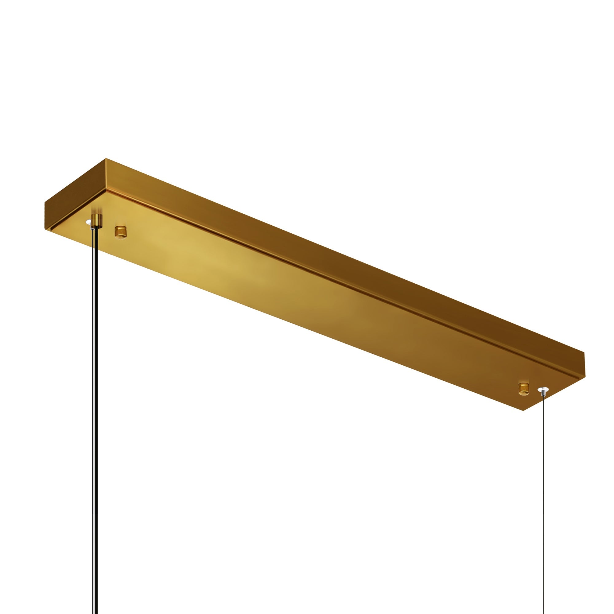 Moon Integrated LED 70in Brass Chandelier with Handcrafted Glass - CWI Lighting