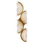 Moon Integrated LED 8in Brass Wall Light with Handcrafted Glass - CWI Lighting