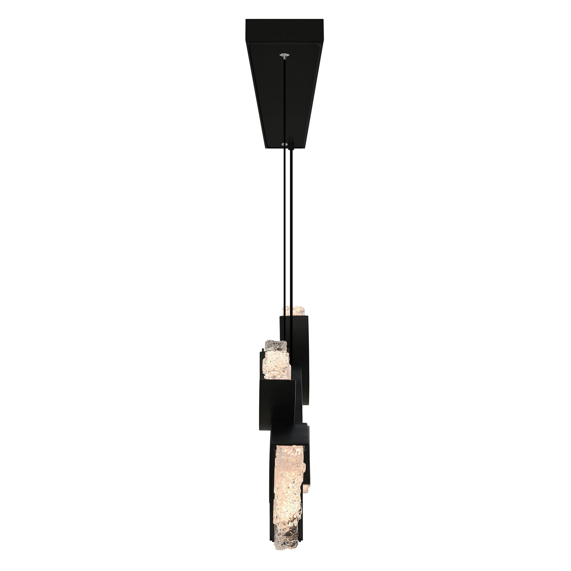 Moon Integrated LED Black Chandelier - CWI Lighting
