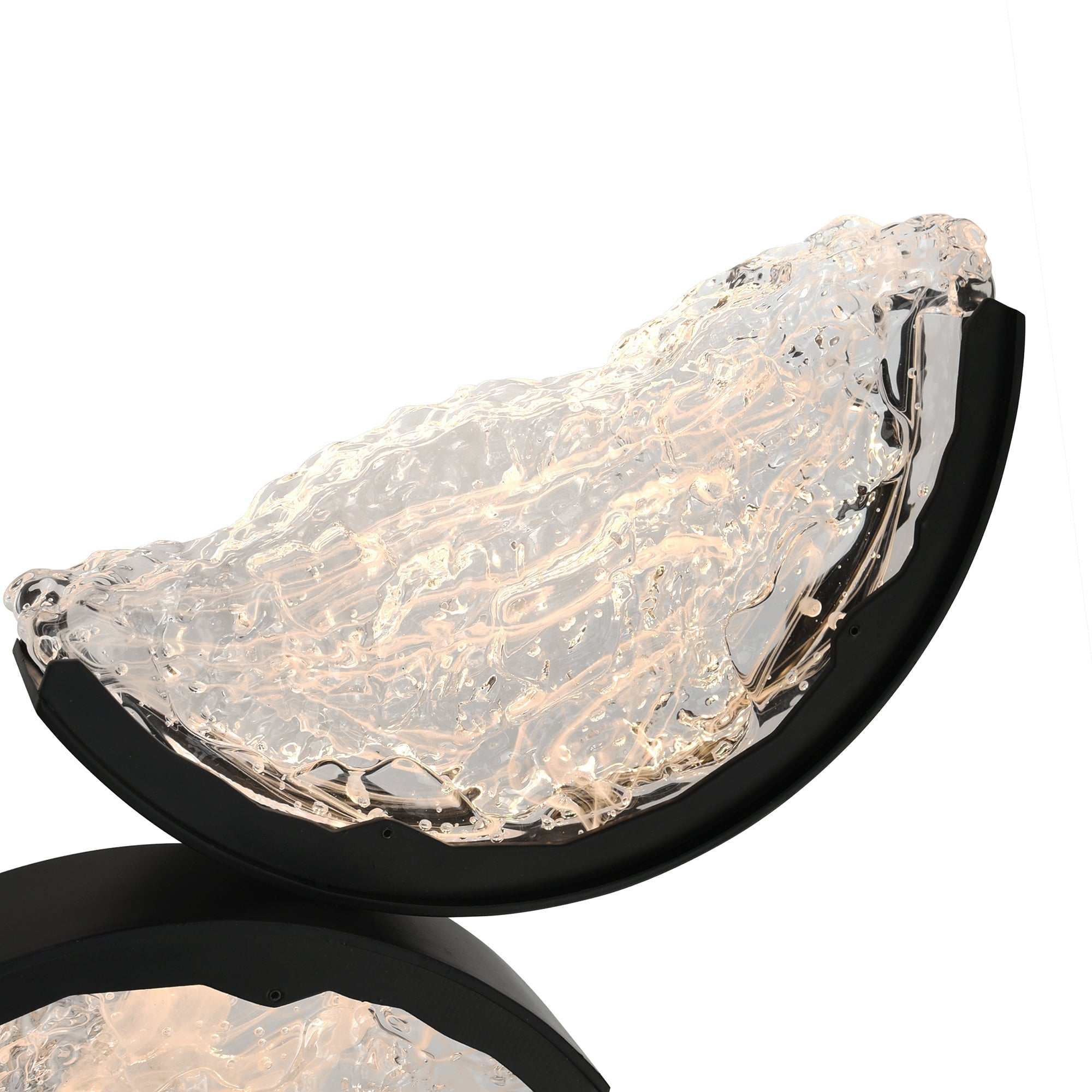 Moon Integrated LED Black Chandelier - CWI Lighting