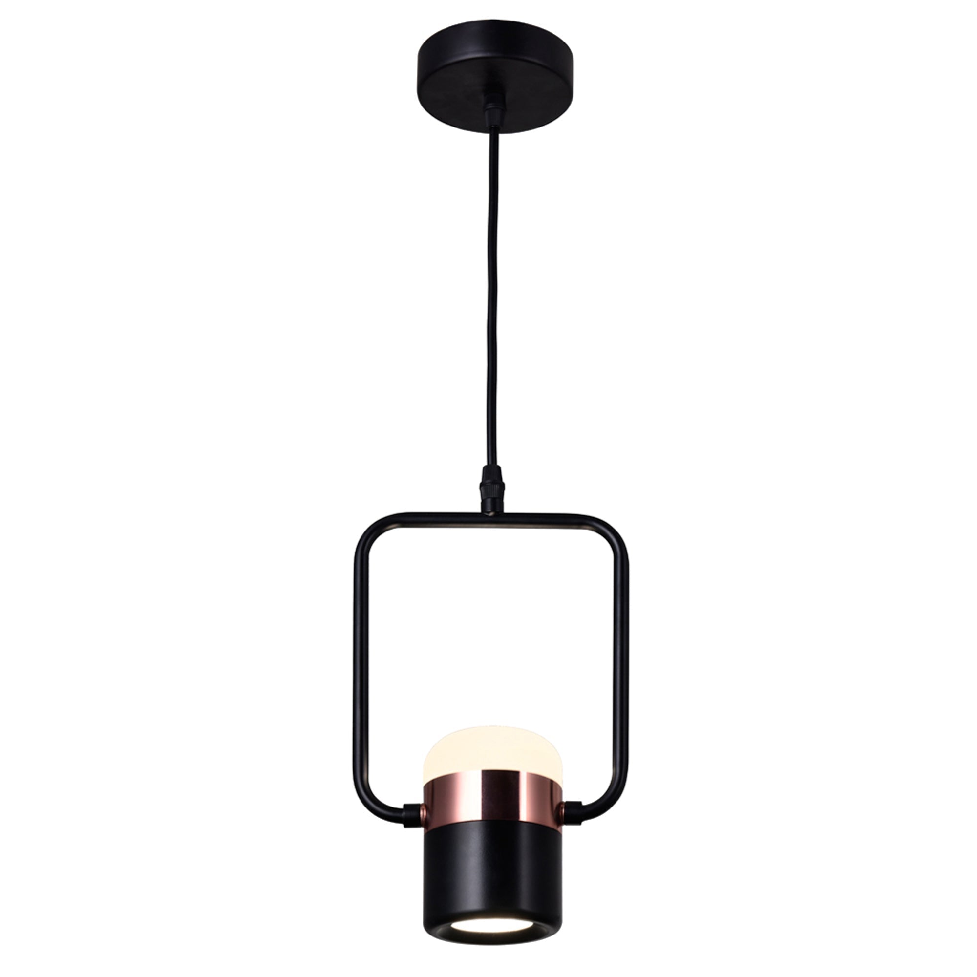 Moxie LED Down Mini Pendant With Black Finish - CWI Lighting