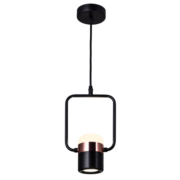 Moxie LED Down Mini Pendant With Black Finish - CWI Lighting