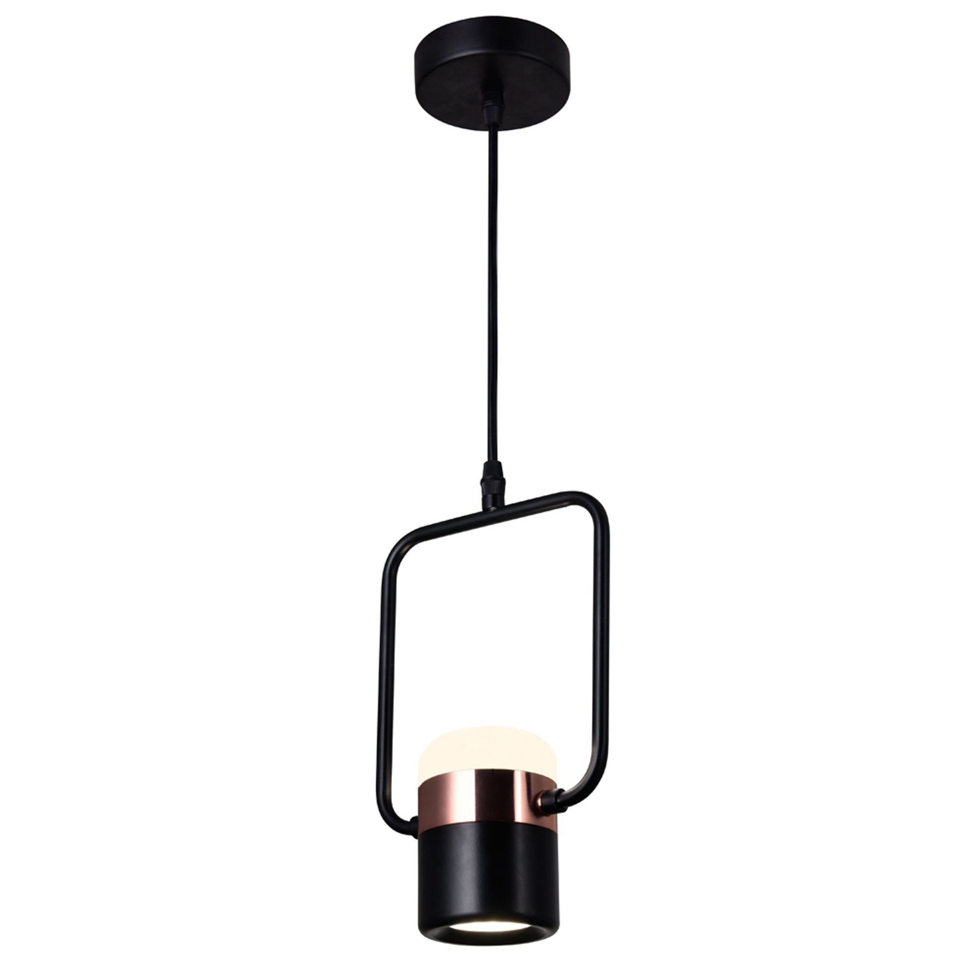 Moxie LED Down Mini Pendant With Black Finish - CWI Lighting