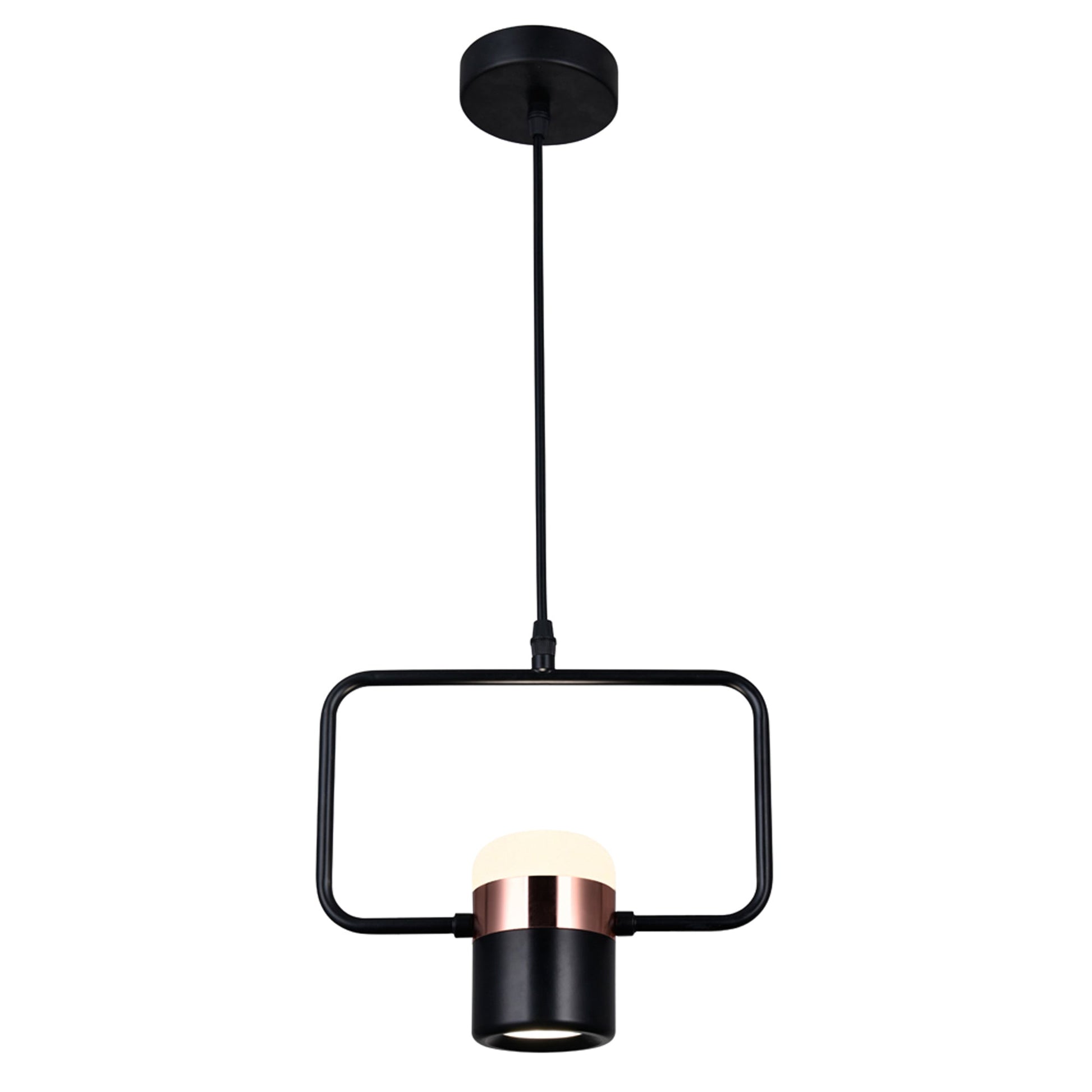 Moxie LED Down Mini Pendant With Black Finish - CWI Lighting